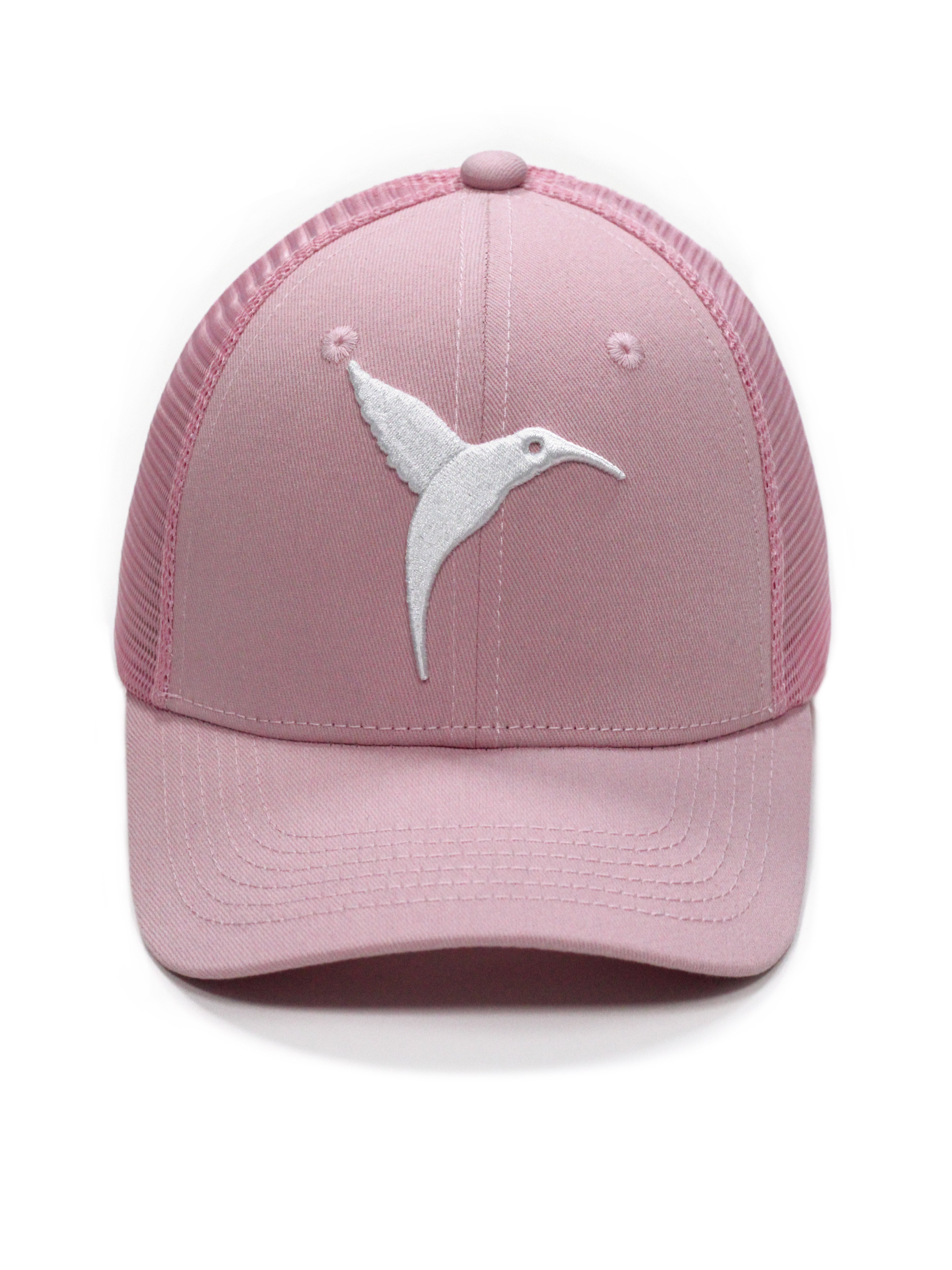 Cap made of 100% cotton with mesh detail at the back in polyester fabric. Front detail features a hummingbird graphic.