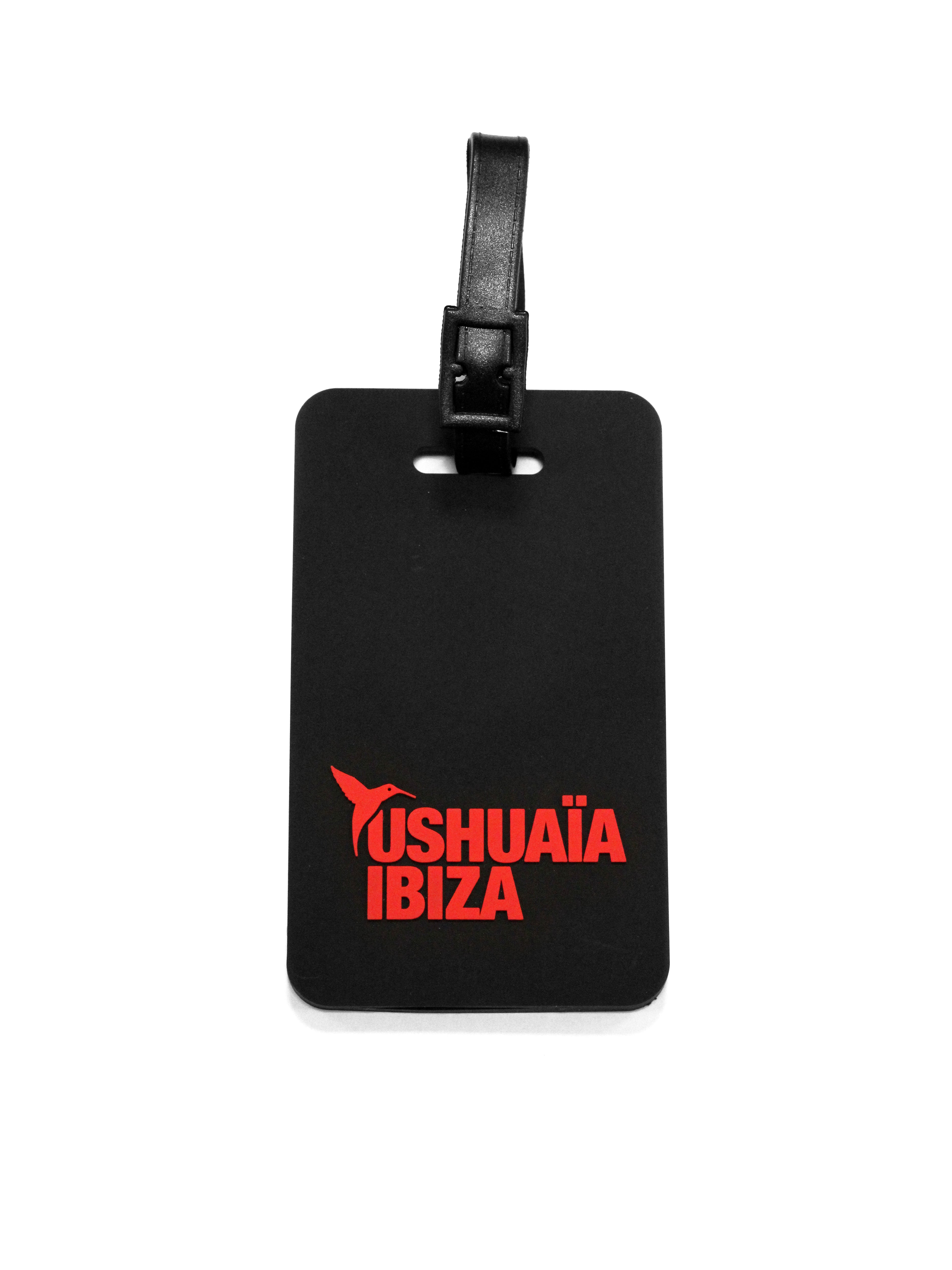 Luggage tag with silicone finish