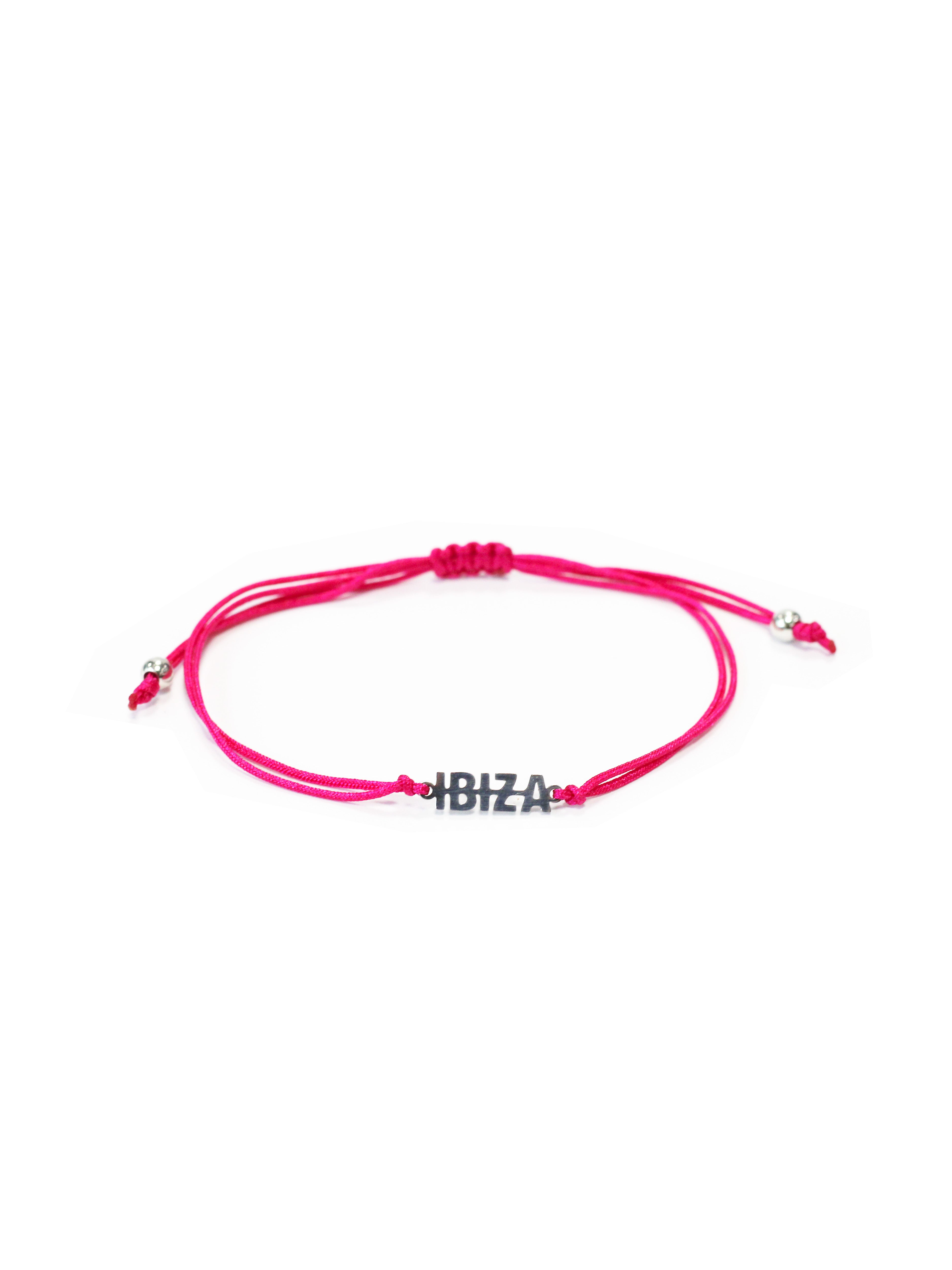 Ibiza thread bracelet with exclusive design and metal accents. Adjustable and available in multiple colors. Modern style inspired by Ibiza.