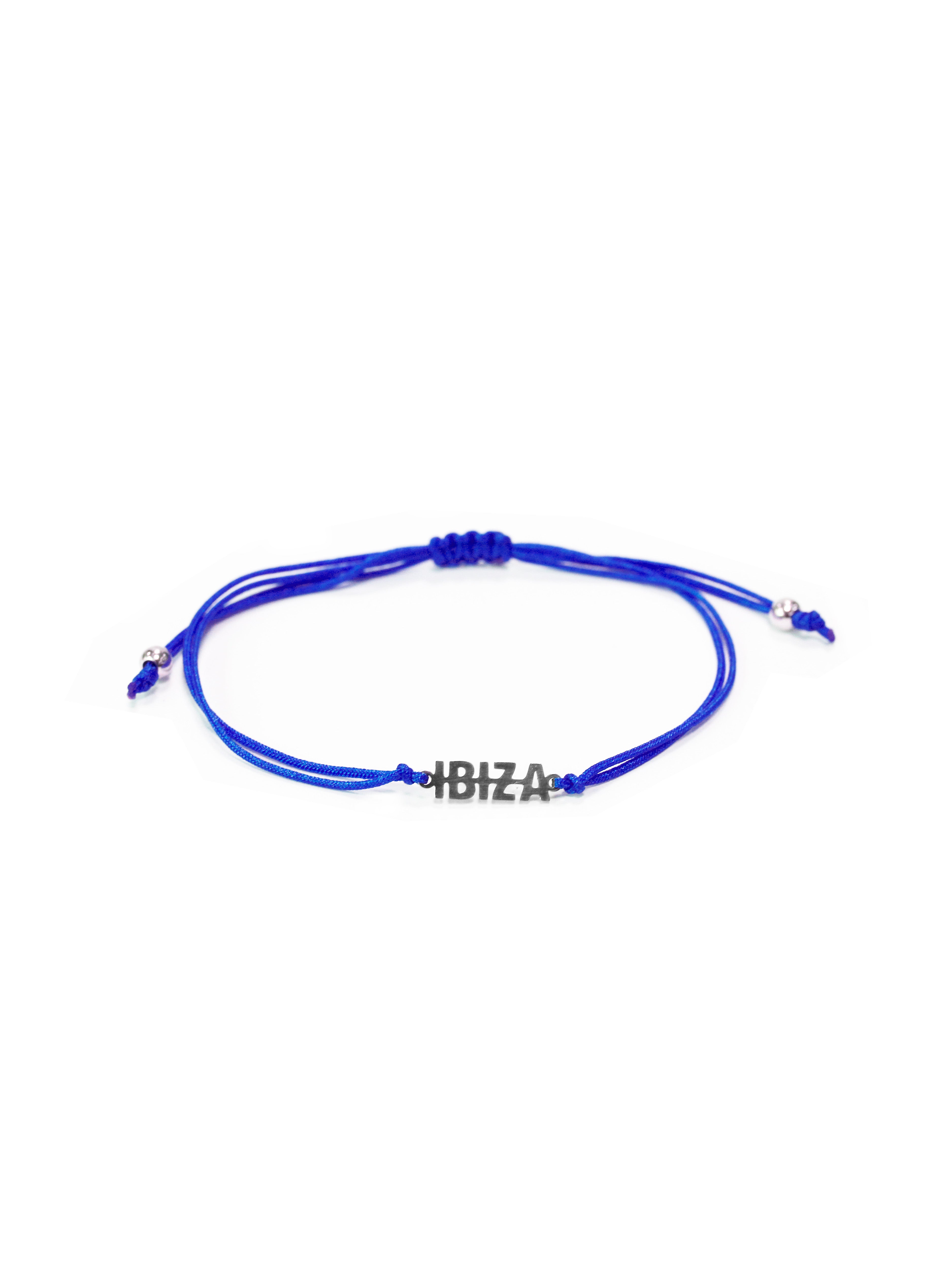 Ibiza thread bracelet with exclusive design and metal accents. Adjustable and available in multiple colors. Modern style inspired by Ibiza.
