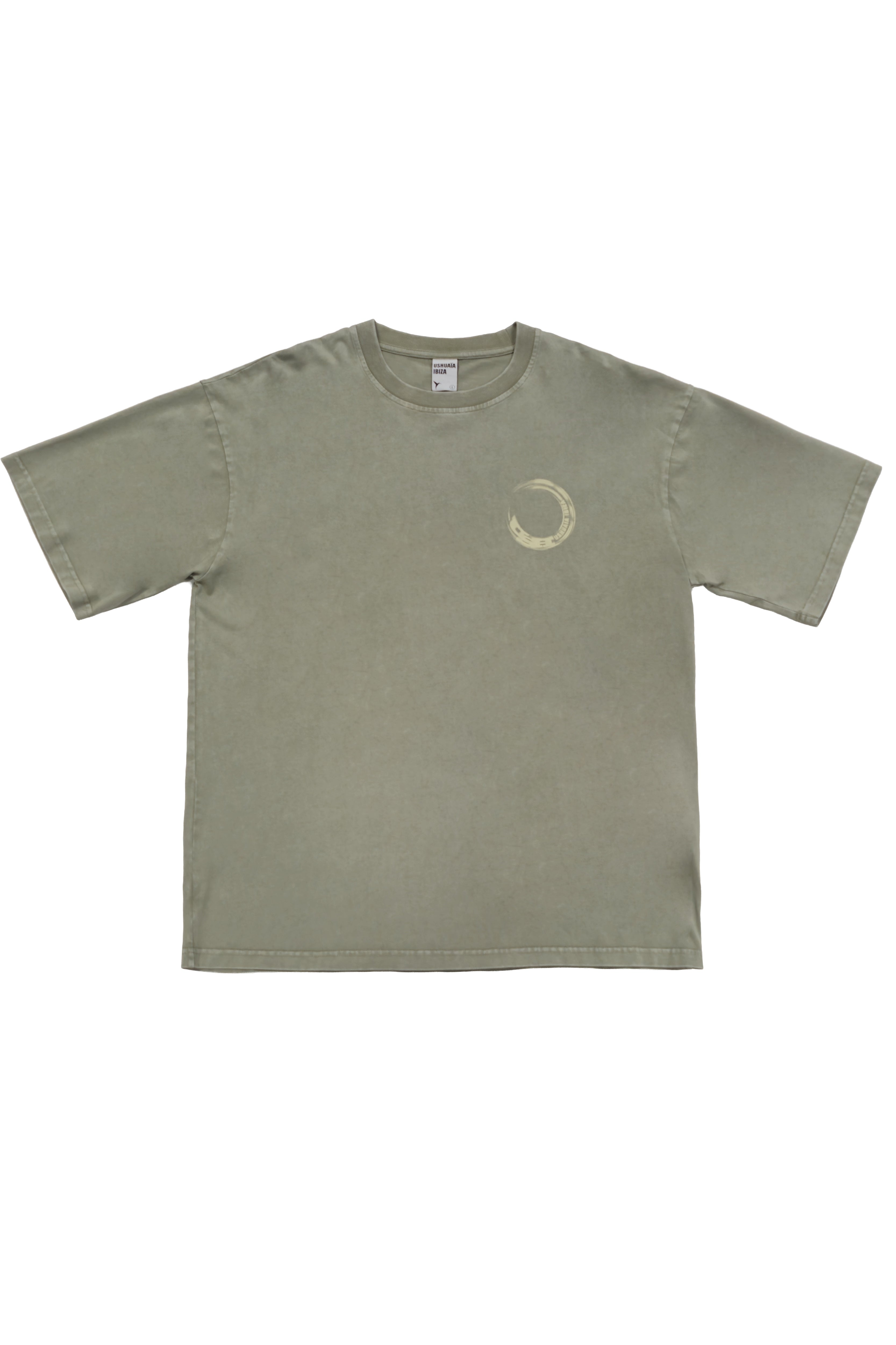 camiseta oversize hombre algodón logo ushuaïa