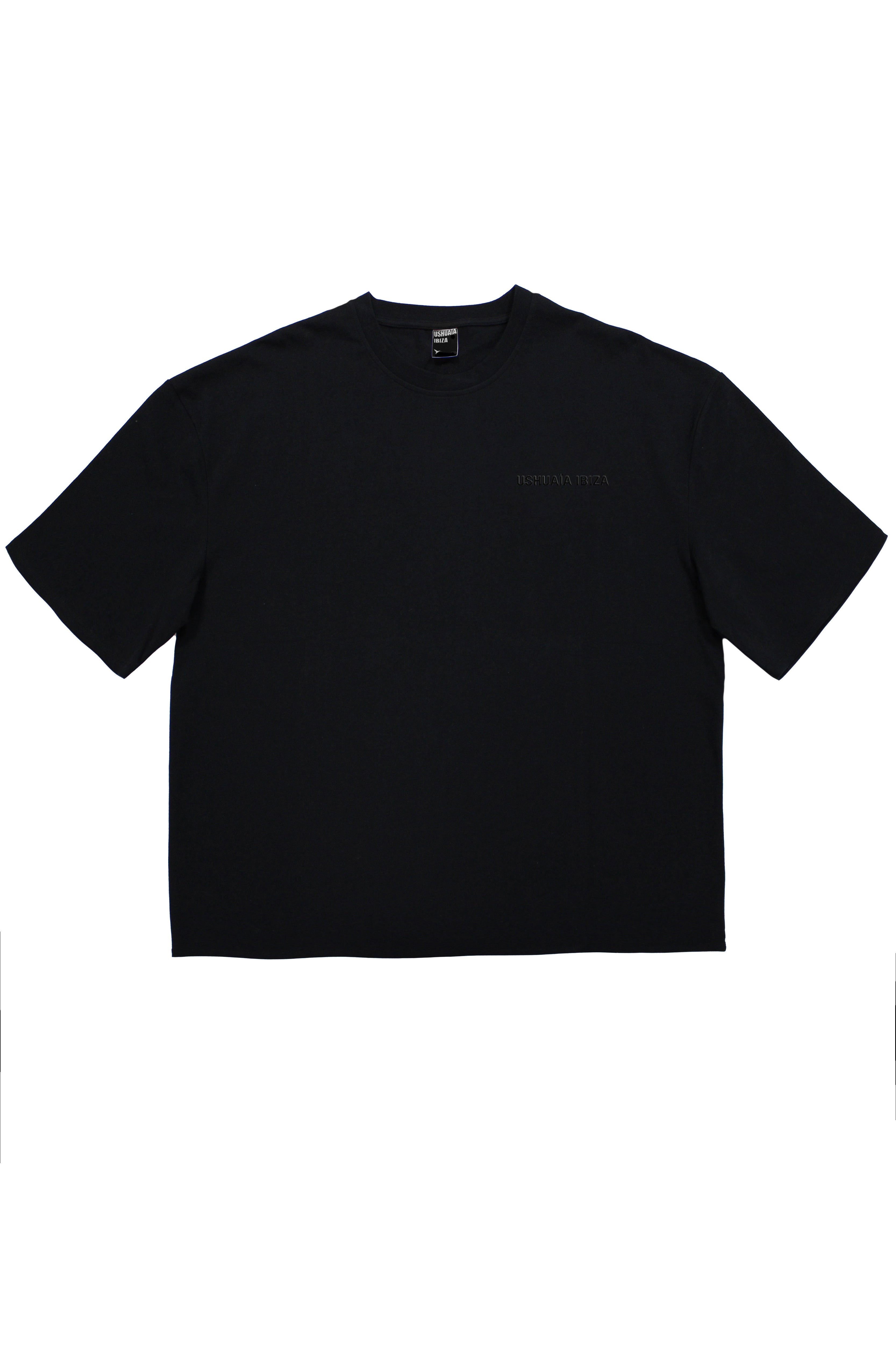 camiseta boxy fit hombre algodón silicon wash logo ushuaïa