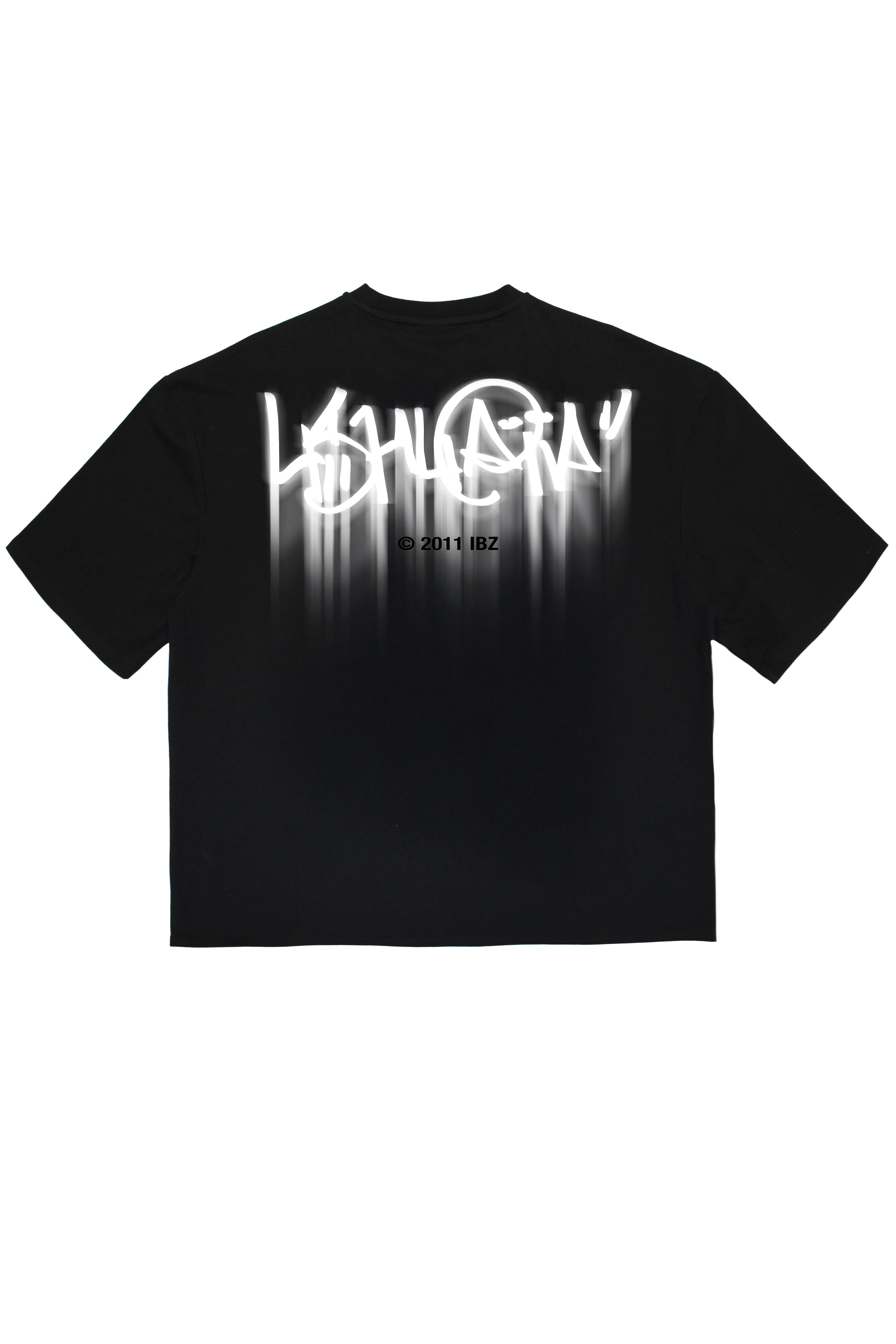 camiseta boxy fit hombre algodón silicon wash logo ushuaïa