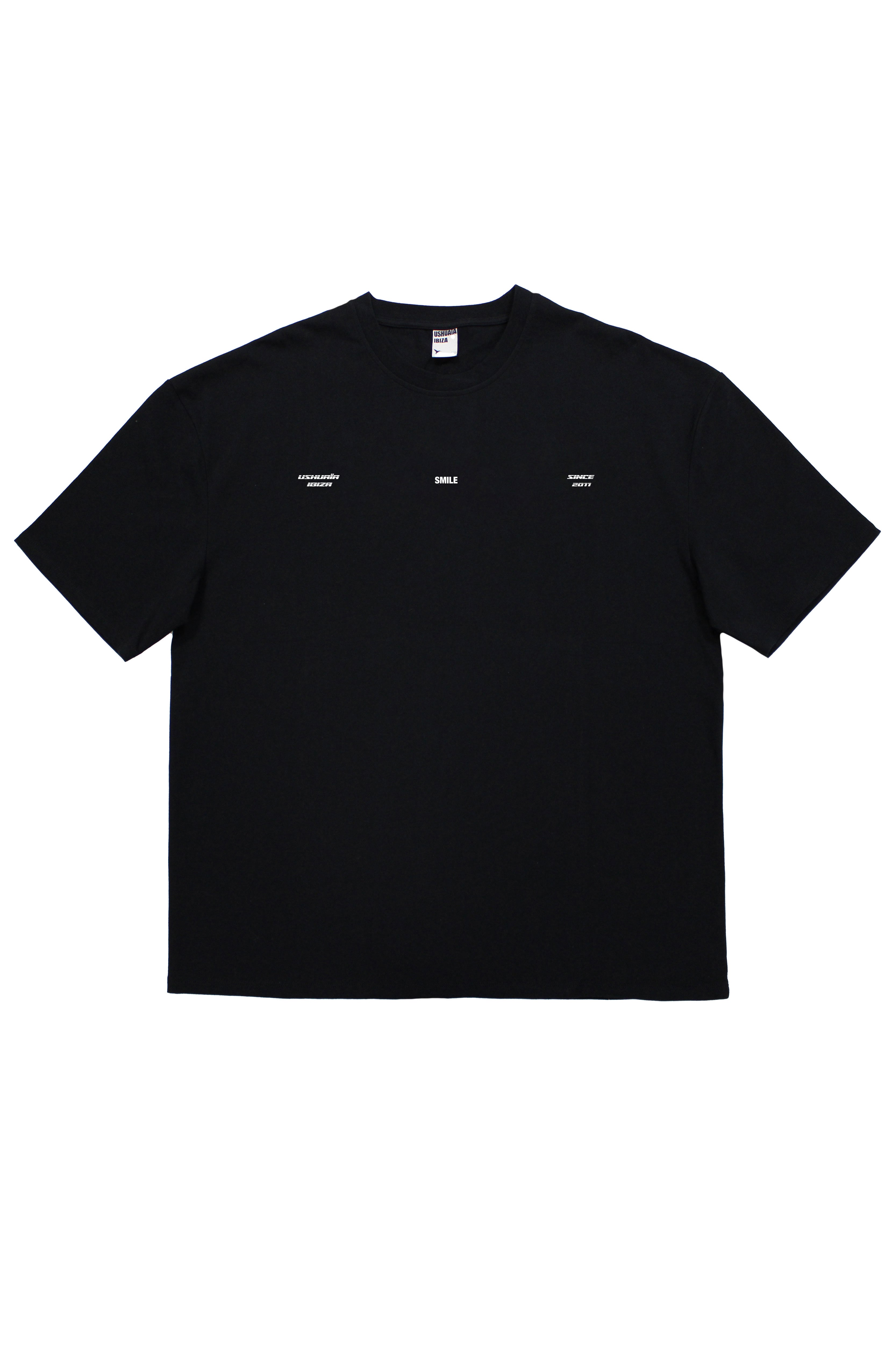 camiseta oversize hombre algodón silicon wash logo ushuaïa