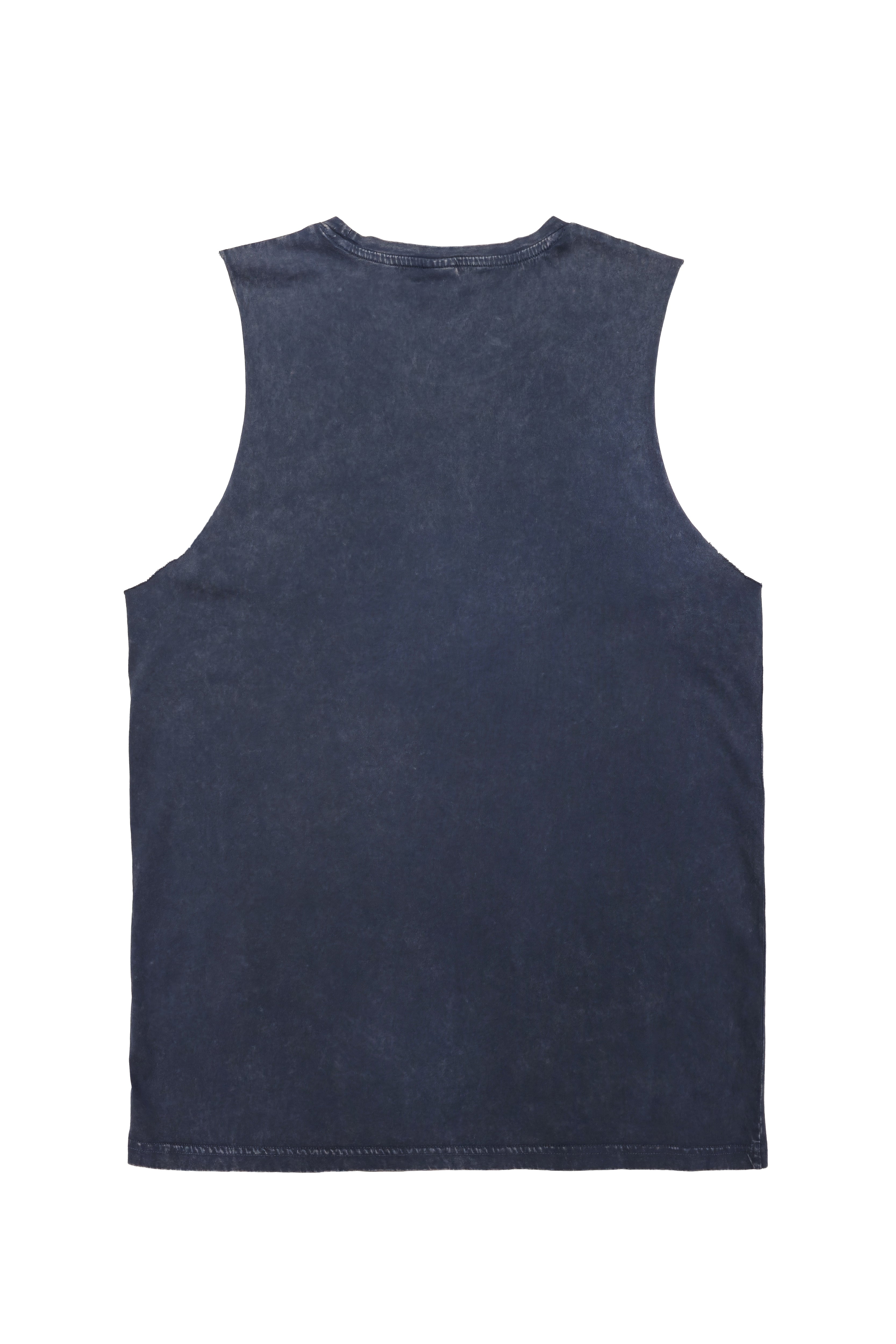 camiseta sin mangas hombre algodón snow finish regular fit logo ushuaïa frontal