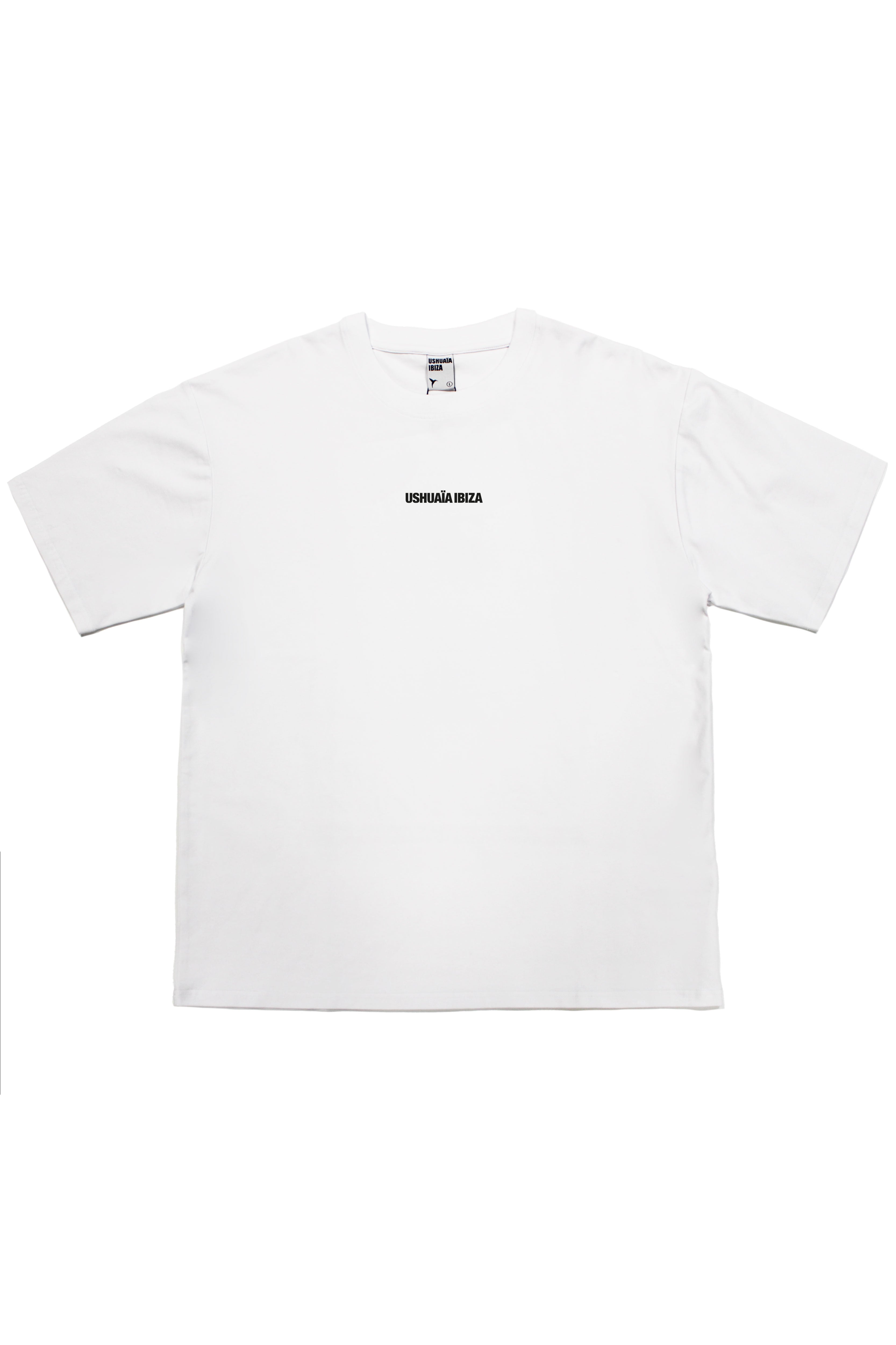 camiseta oversize hombre algodón elastano silicon wash logo ushuaïa