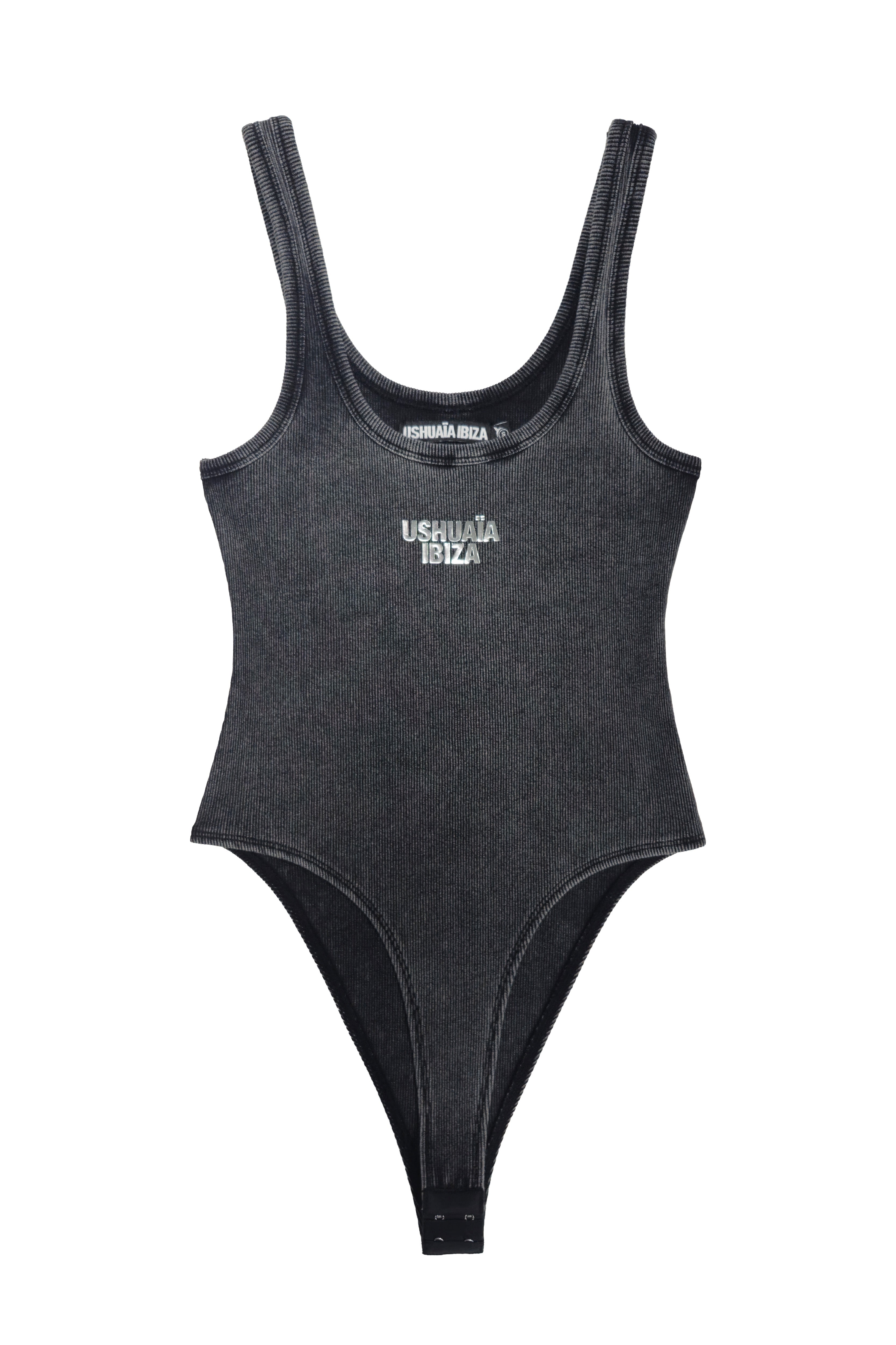 body mujer negro acid wash tirantes ushuaia