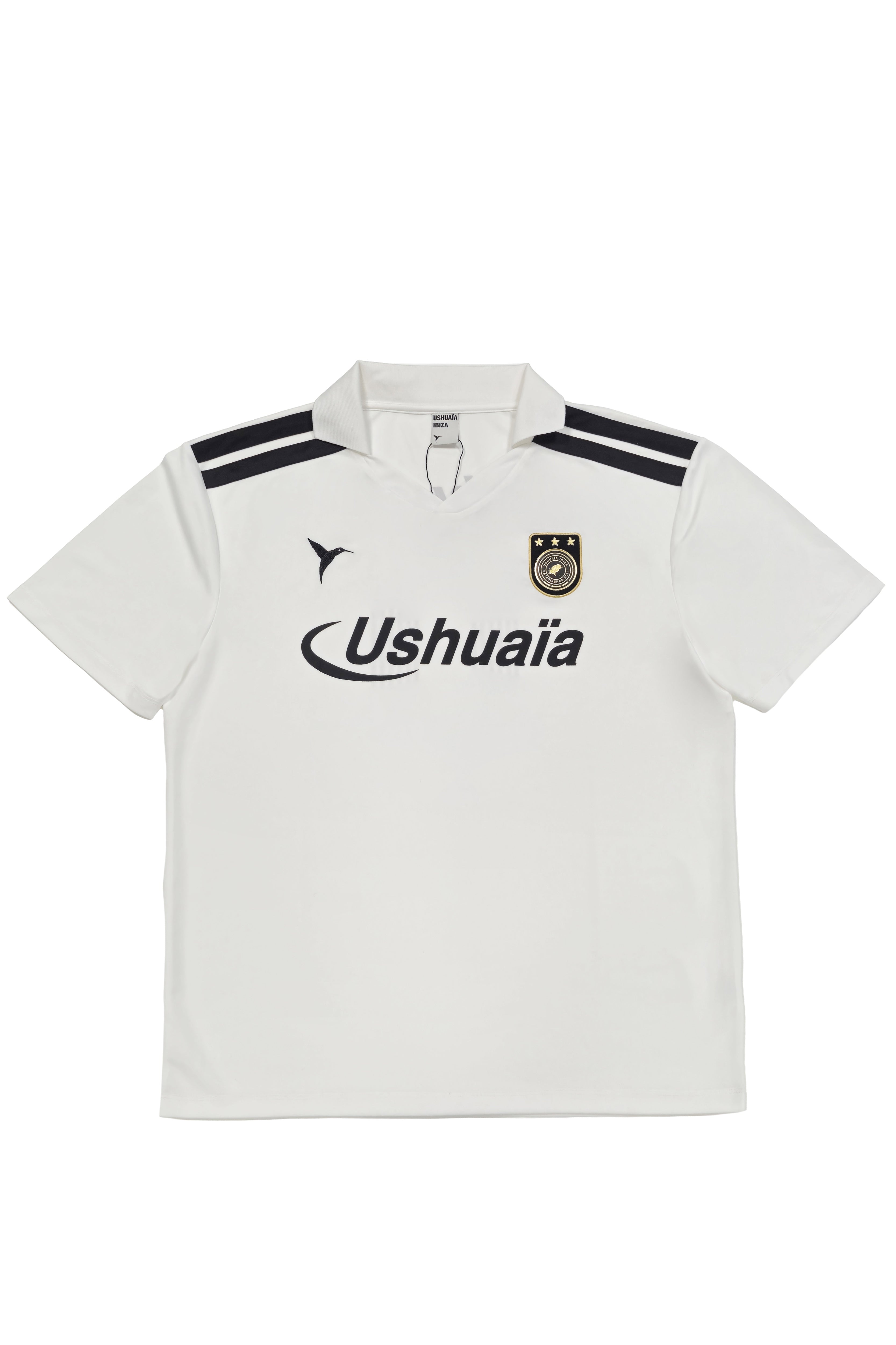 camiseta football niño jacquard rayas logo ushuaïa