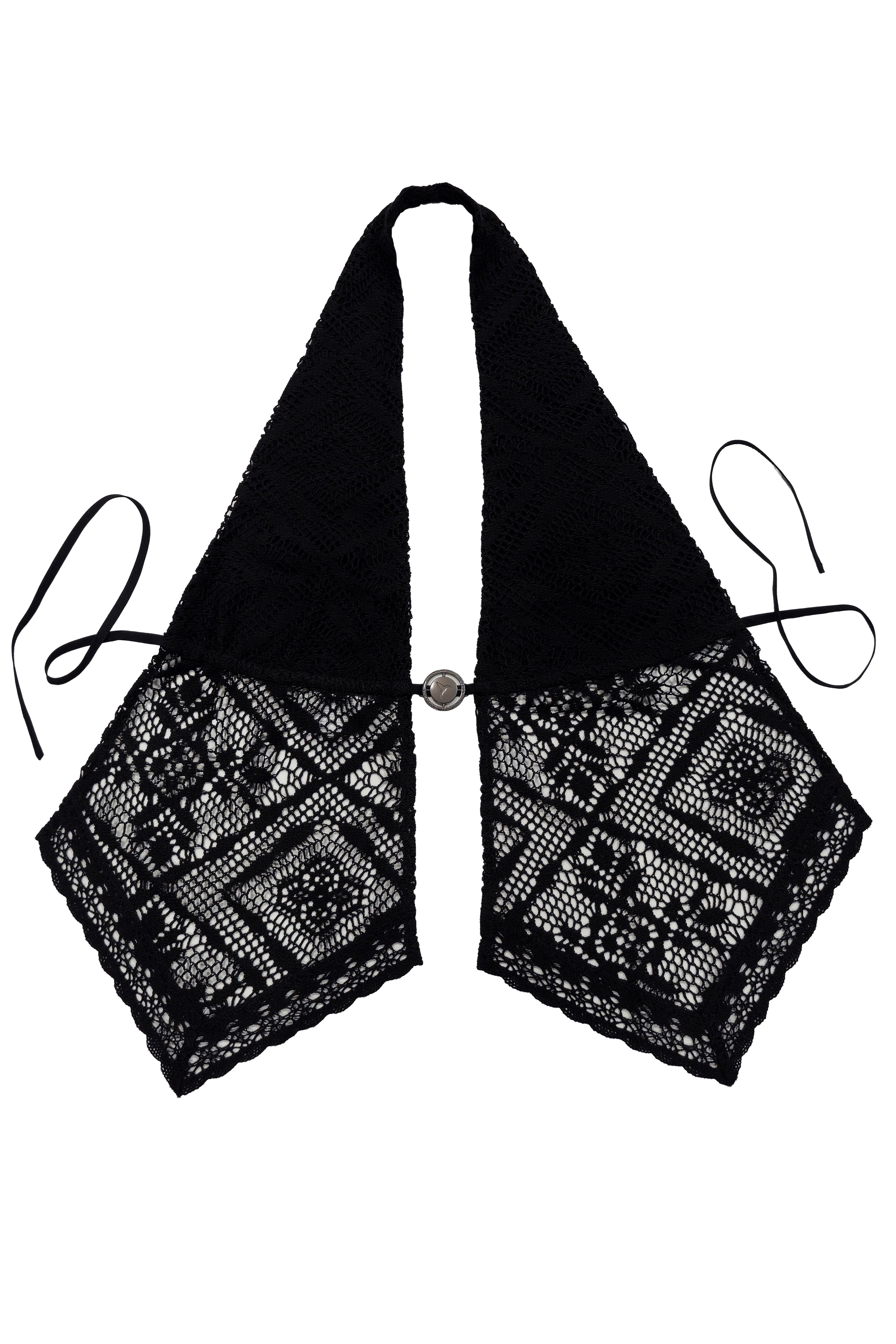 top halter mujer negro escote