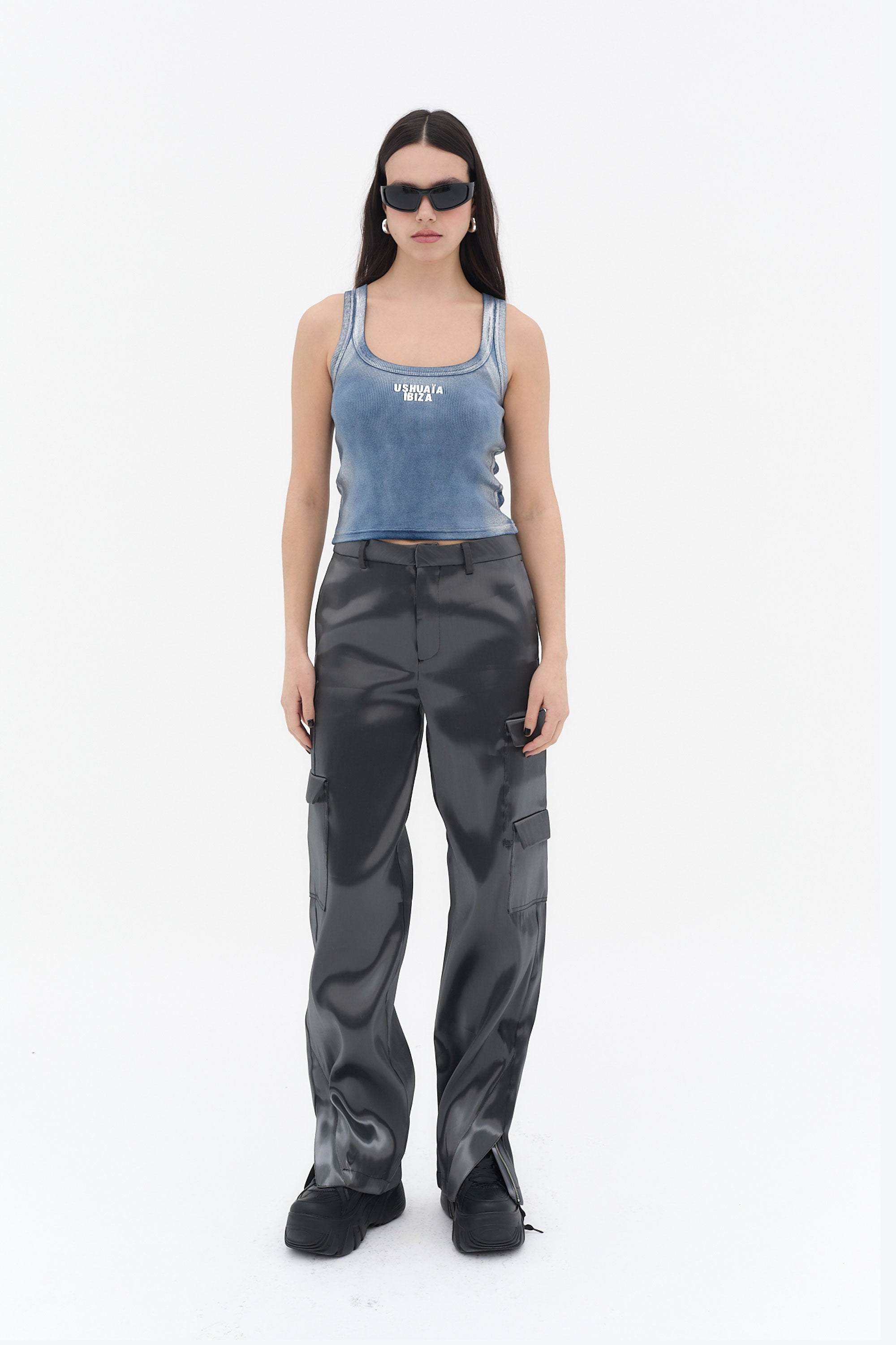 camiseta tirantes mujer azul indigo ushuaia