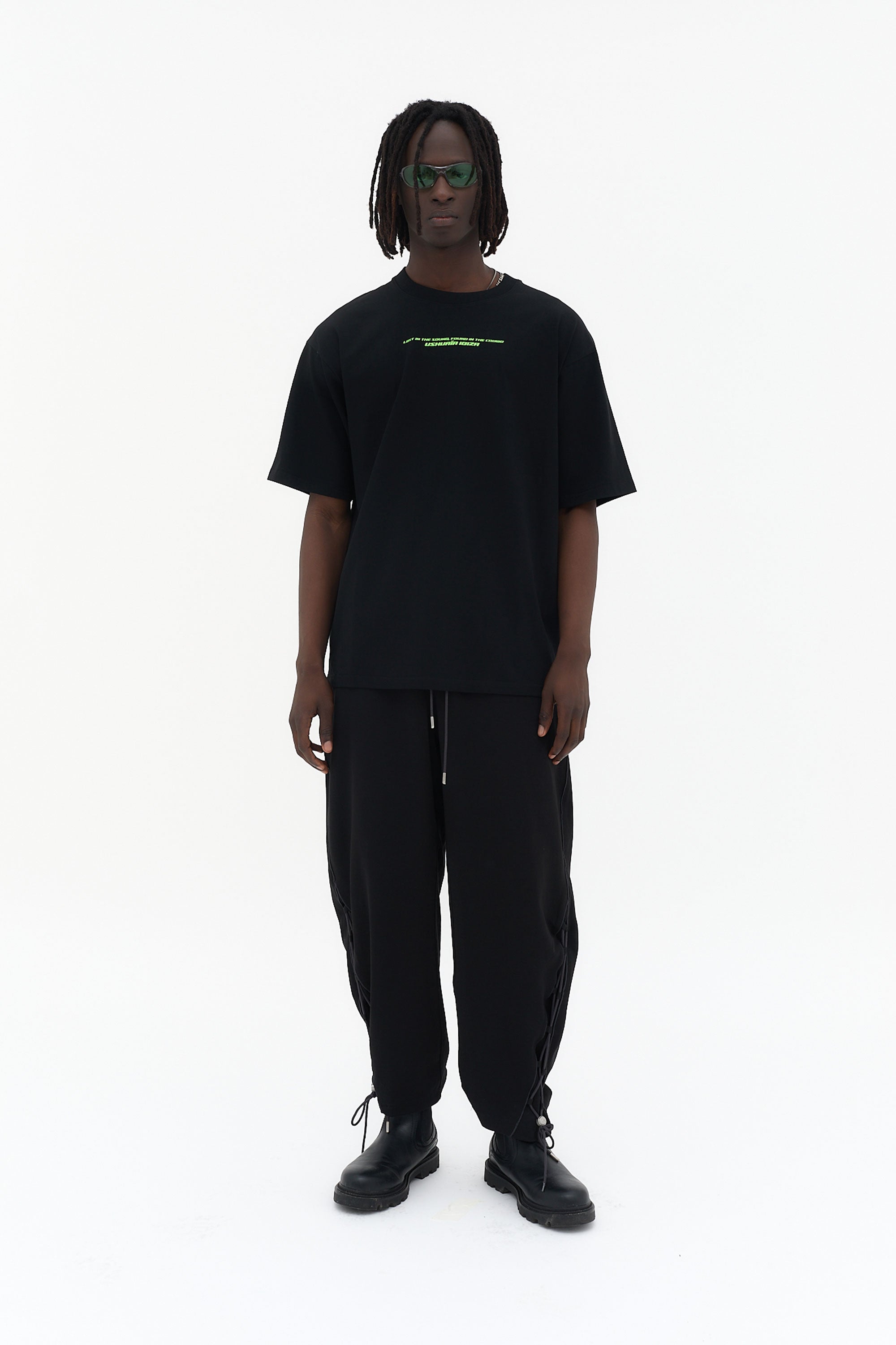 camiseta oversize hombre algodón silicon wash logo ushuaïa