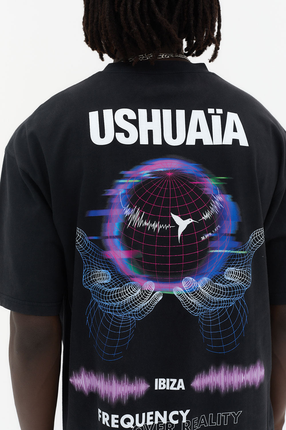 regular fit t shirt cotton modal logo back
