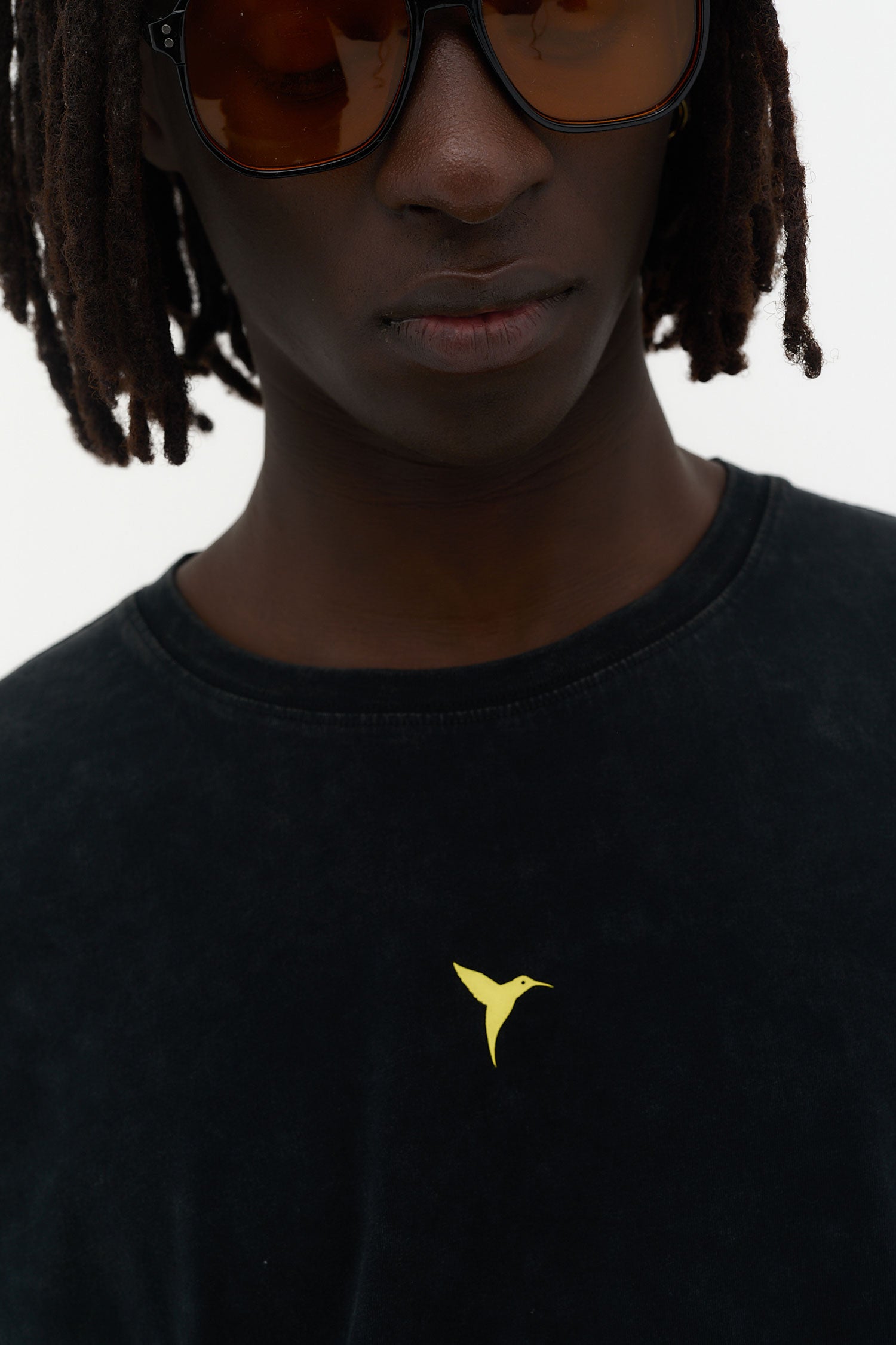 camiseta oversize hombre algodón silicon wash logo ushuaïa delantero y espalda ibiza