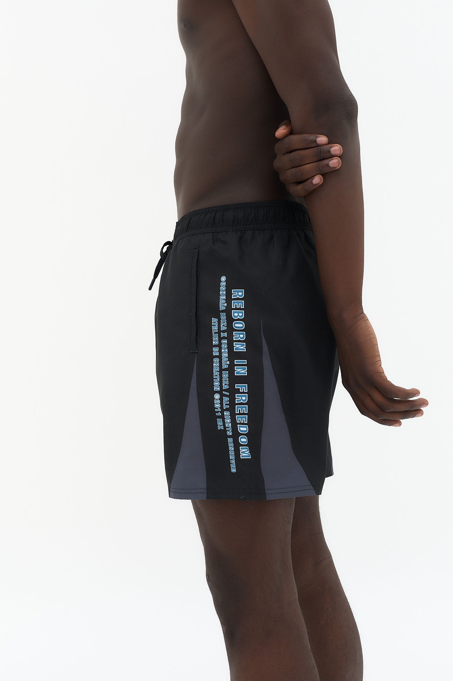 bañador hombre extra long poliéster logo ushuaïa largo extendido