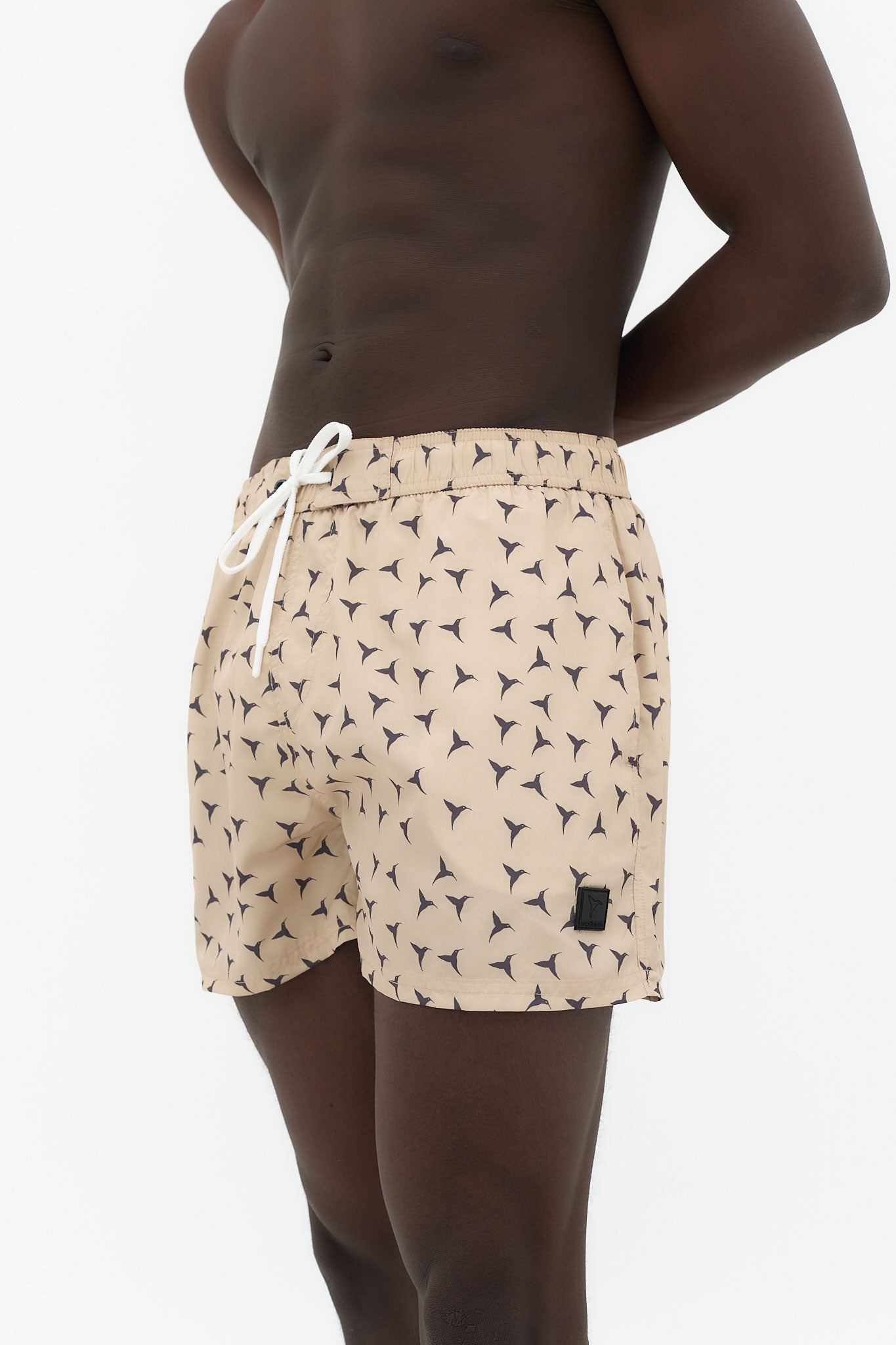 bañador hombre poliéster microfibra estampado logo ushuaïa