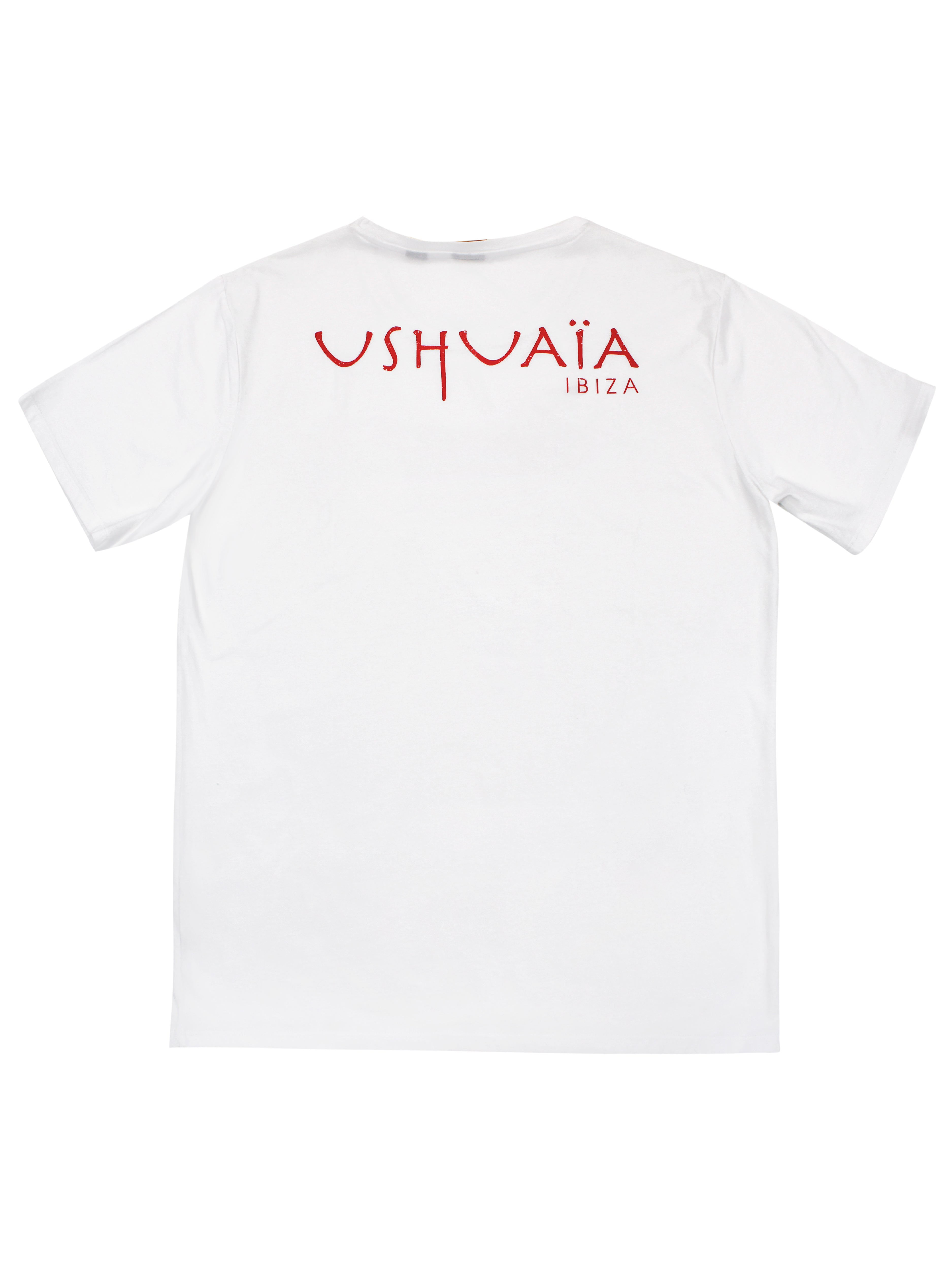 Regular FIT T -shirt with round neck and short sleeve. Print detail combined with contrast in front and back