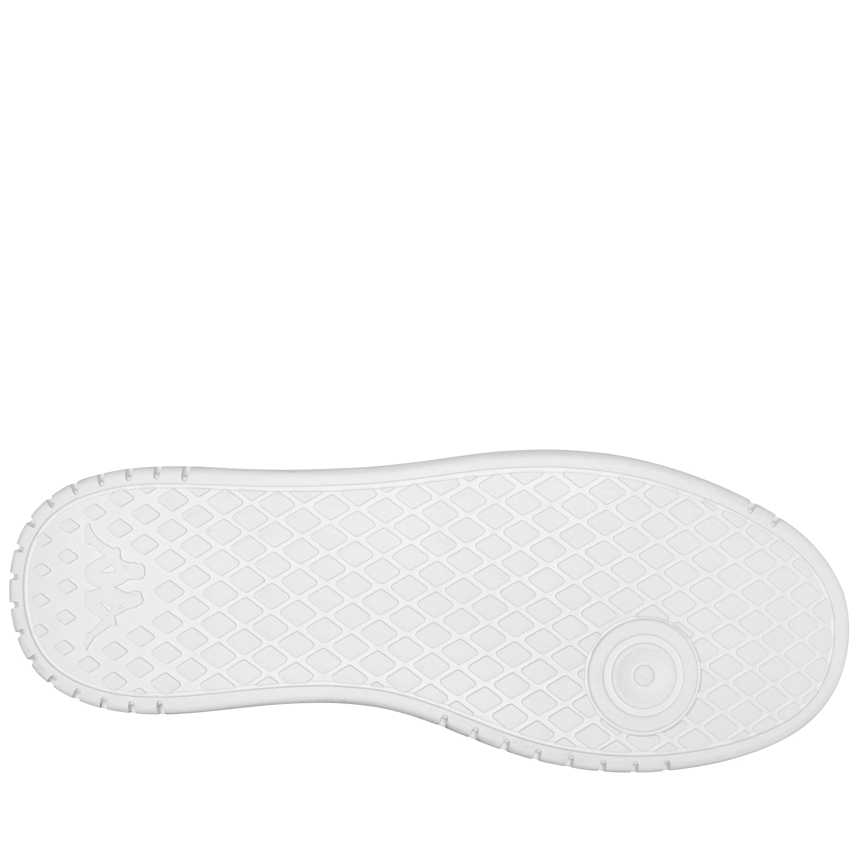 Zapatilla deportiva unisex monocolor colección Ushuaïa x Kappa. Detalle de bordados al tono.