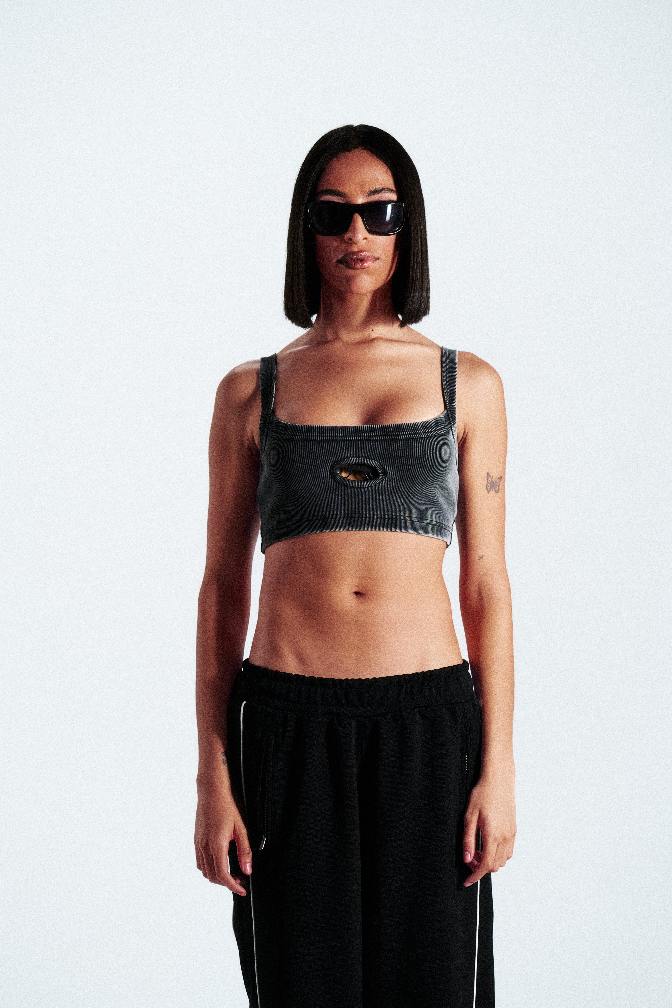 Tank Metallic ANTS Ushuaïa Collection. Ribbed cotton tank top with spandex, slim fit and shiny metallic finish.