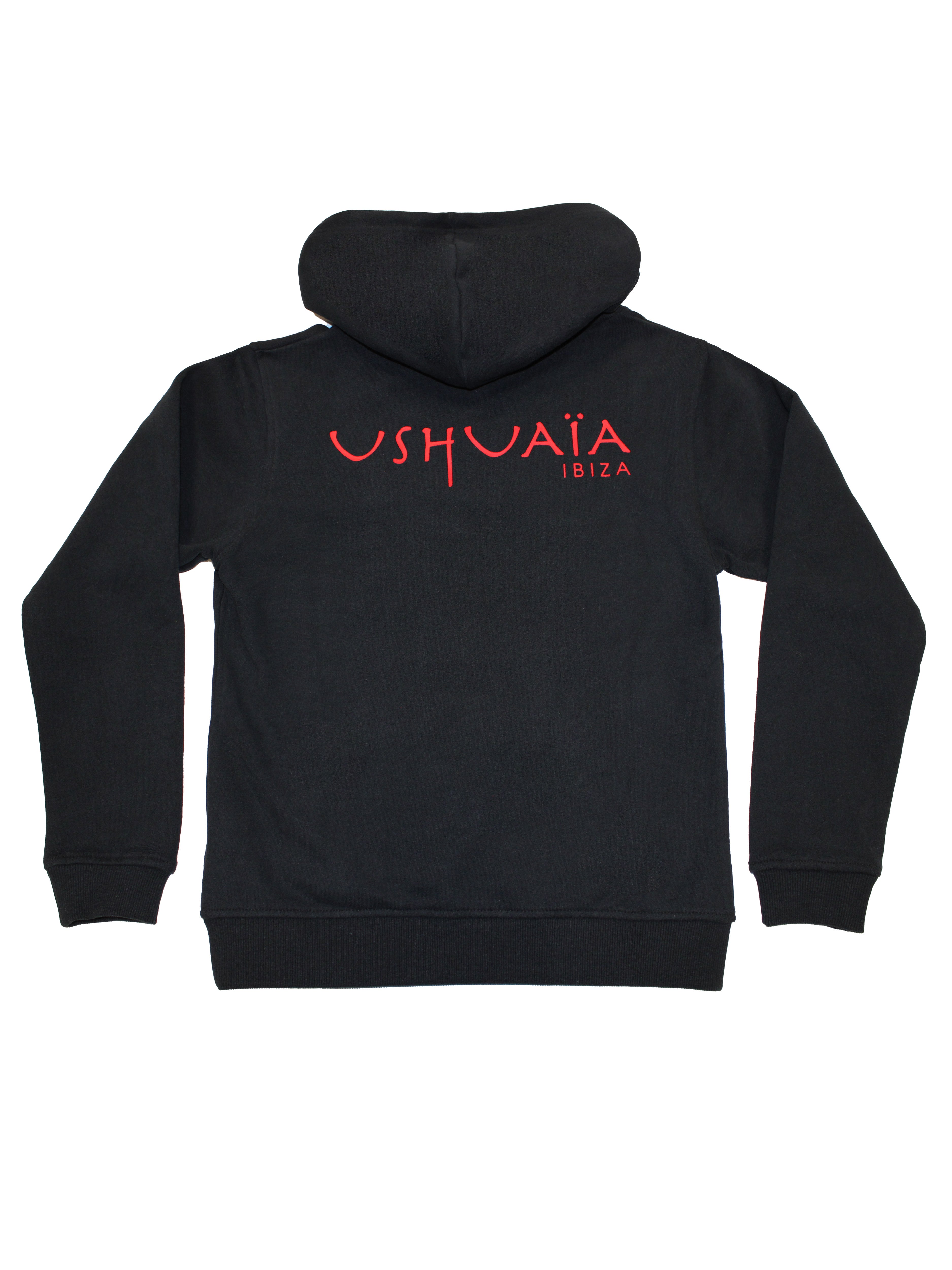 Hooded sweatshirt with long sleeves. Contrasting combined print detail on the front and back. Kangaroo pocket on the front. Rib finishes. 
 