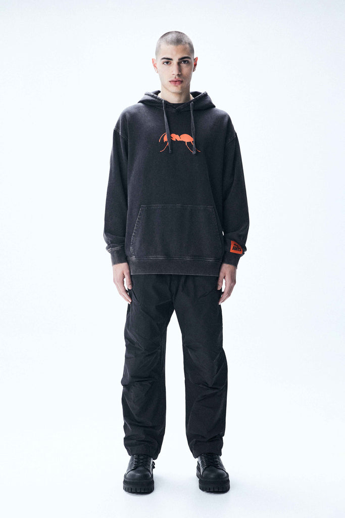 Oversized hoodie with faded-effect sleeves, bold prints, and ribbed trims. 100% cotton comfort for standout Ibiza style.
