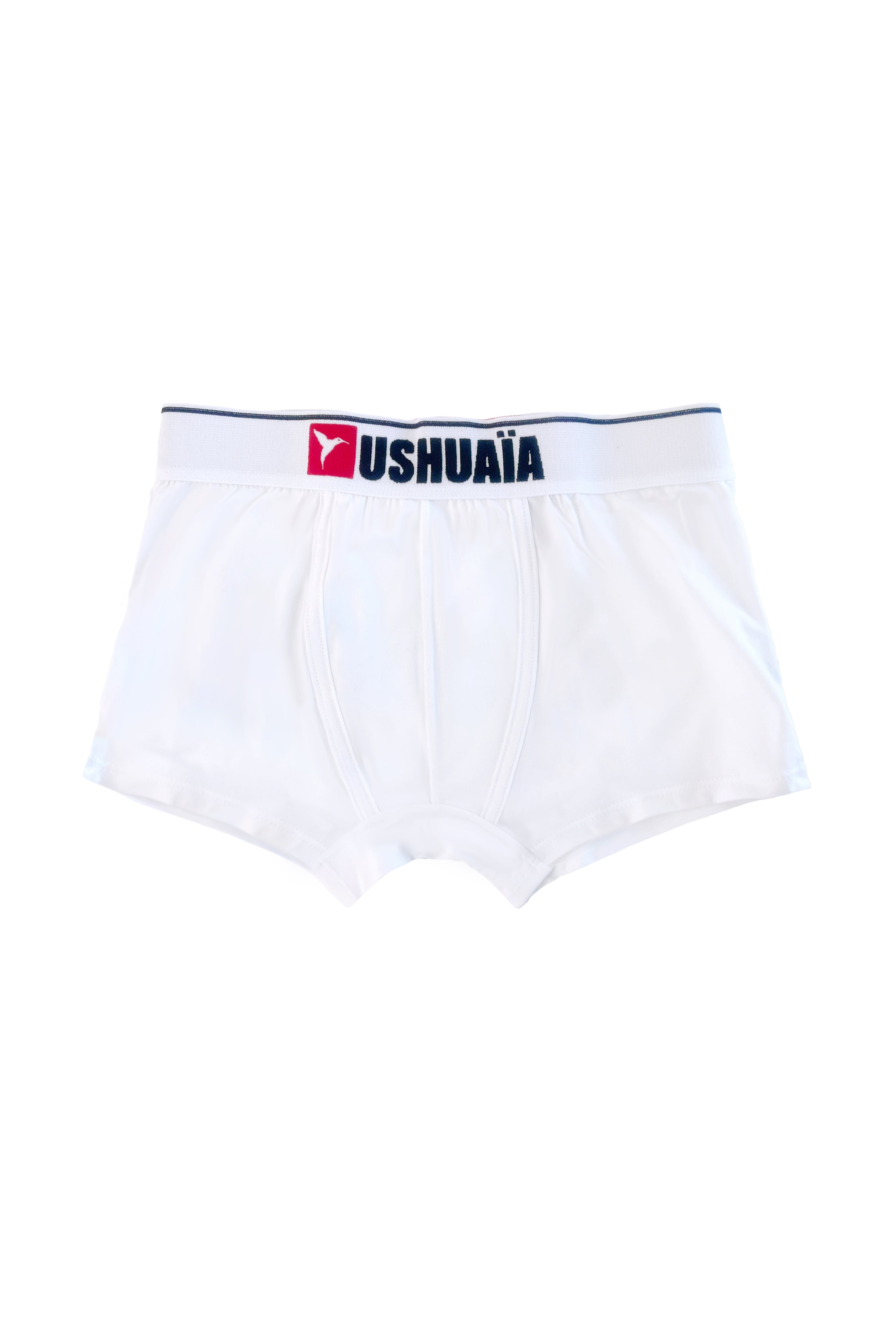 Fitted boxers with elastic waistband