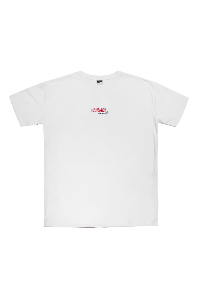 Oversized T-shirt with bold front & back print for a streetwear edge. Perfect for Ibiza summer vibes. Shop the look now!