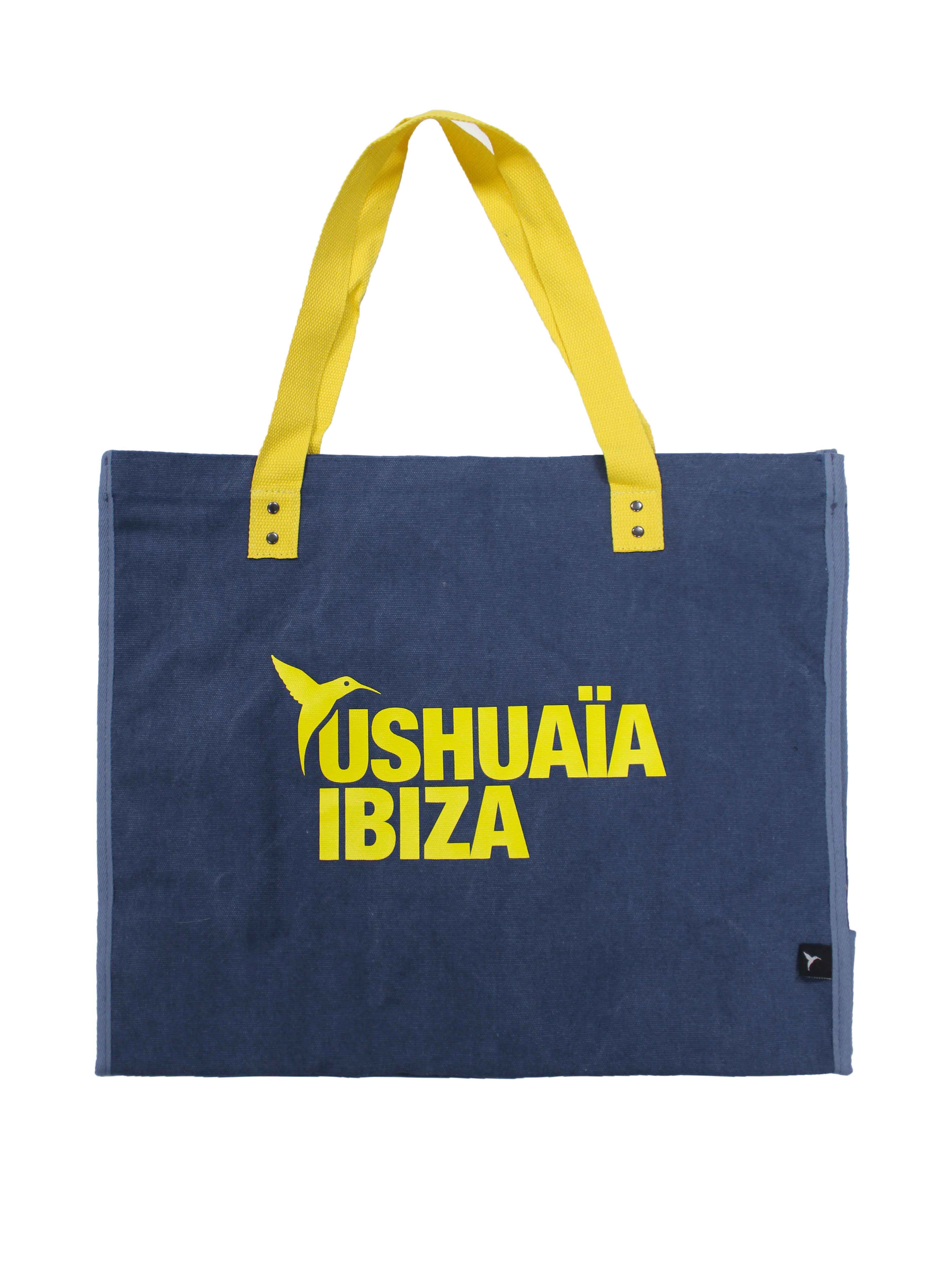 Official Ushuaïa Ibiza beach bag.
COMPOSITION:
Made from high-density canvas cotton, durable and reusable
Long cotton webbing handles with metal rivets for added strength
Large interior capacity, ideal for the beach, pool, or shopping
Large yellow screen-printed design featuring the iconic Ushuaïa Ibiza logo