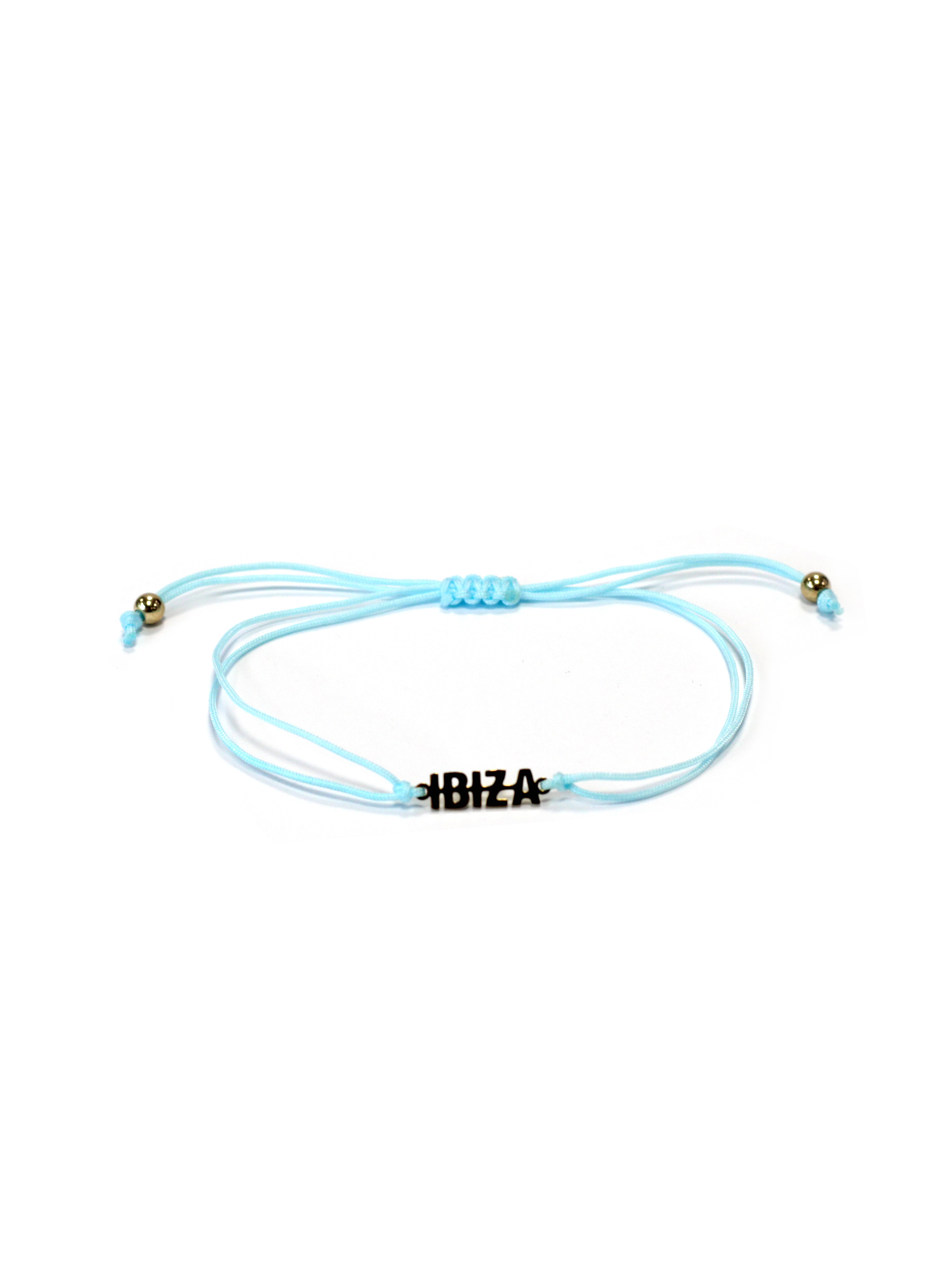 Ibiza thread bracelet with exclusive design and metal accents. Adjustable and available in multiple colors. Modern style inspired by Ibiza.