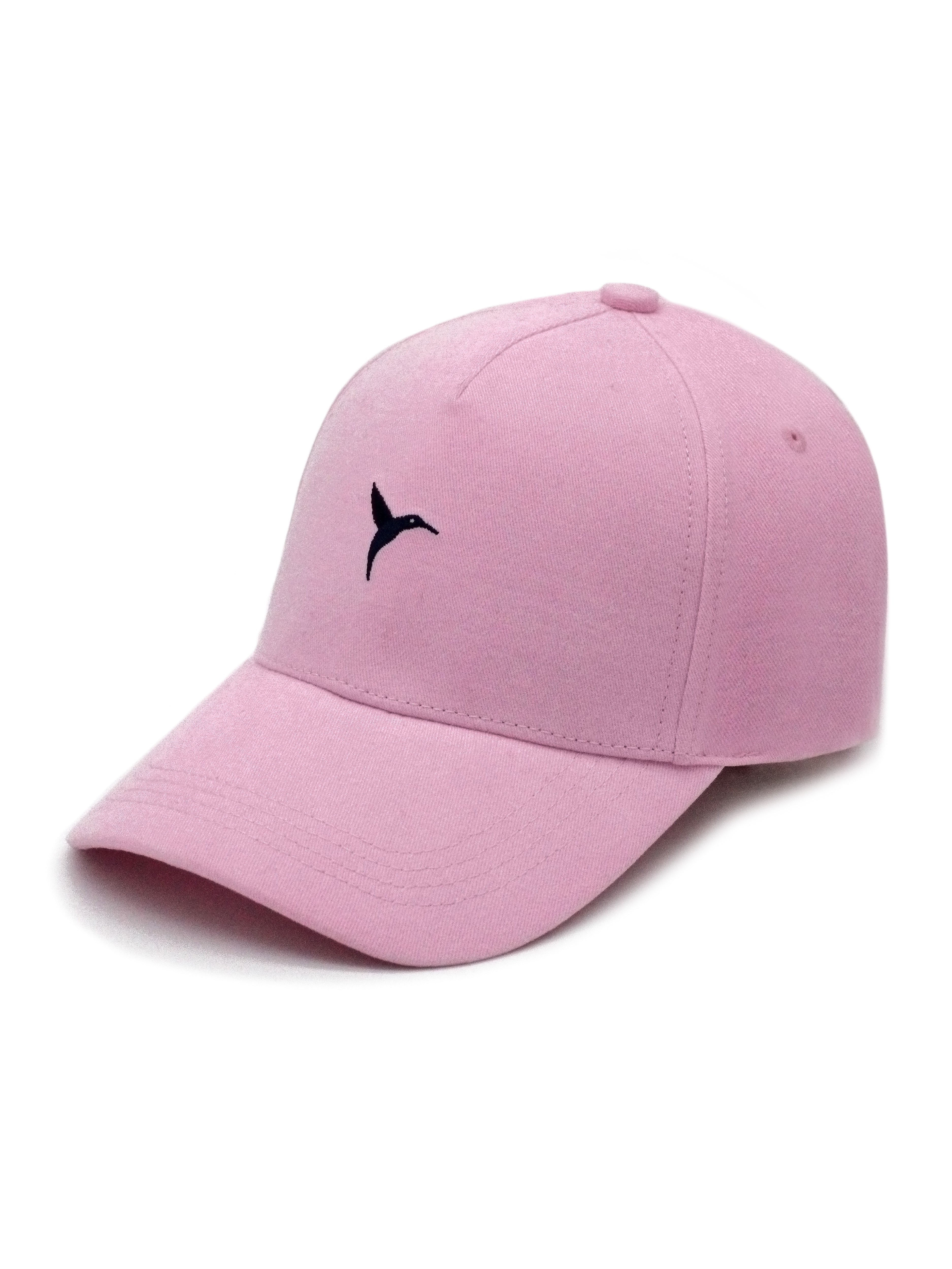Pink curved visor cap with Ushuaïa Ibiza logo embroidered in blue on the front. Adjustable back strap for a comfortable fit.
 