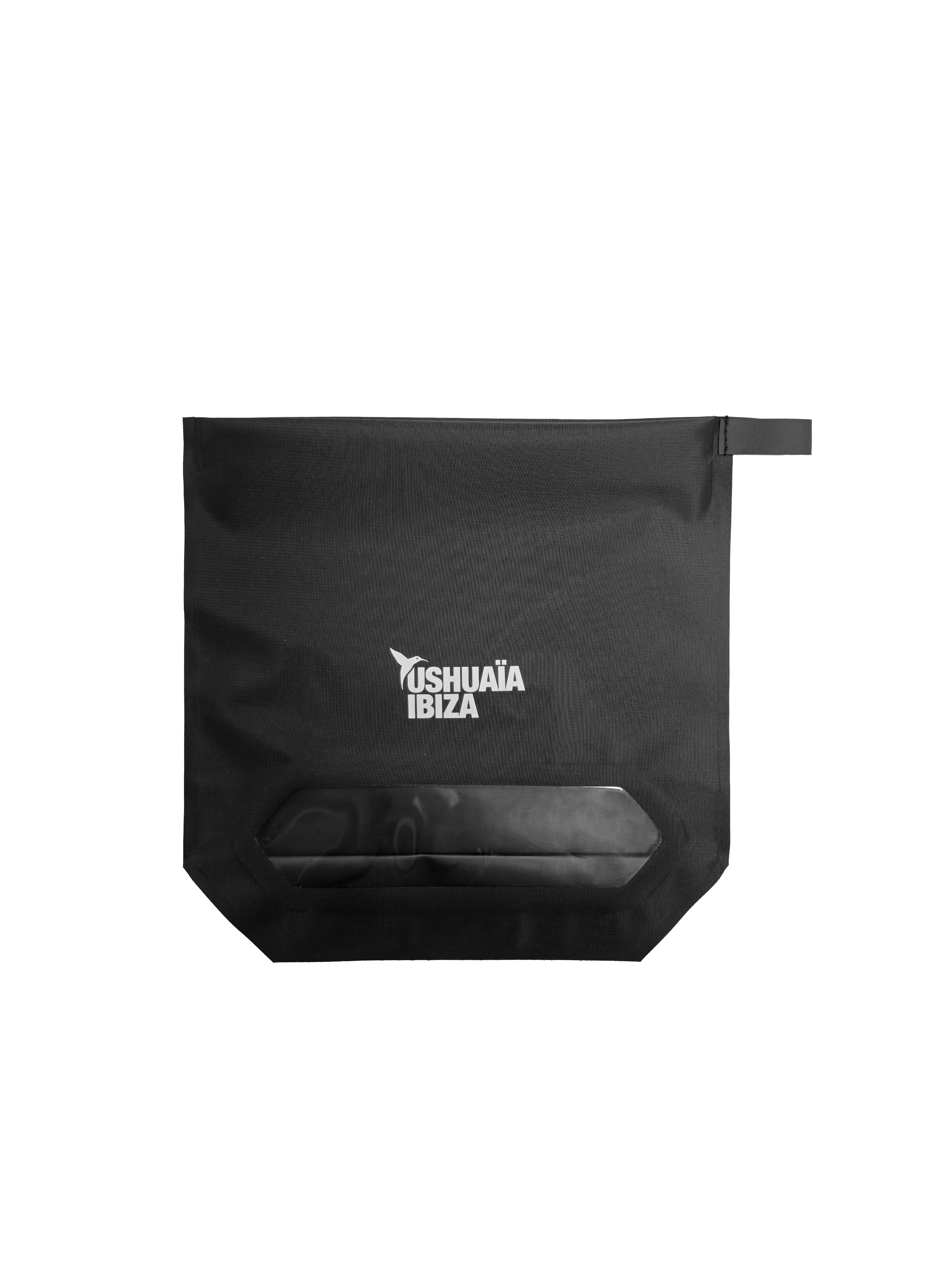 Water-resistant polyester bag.