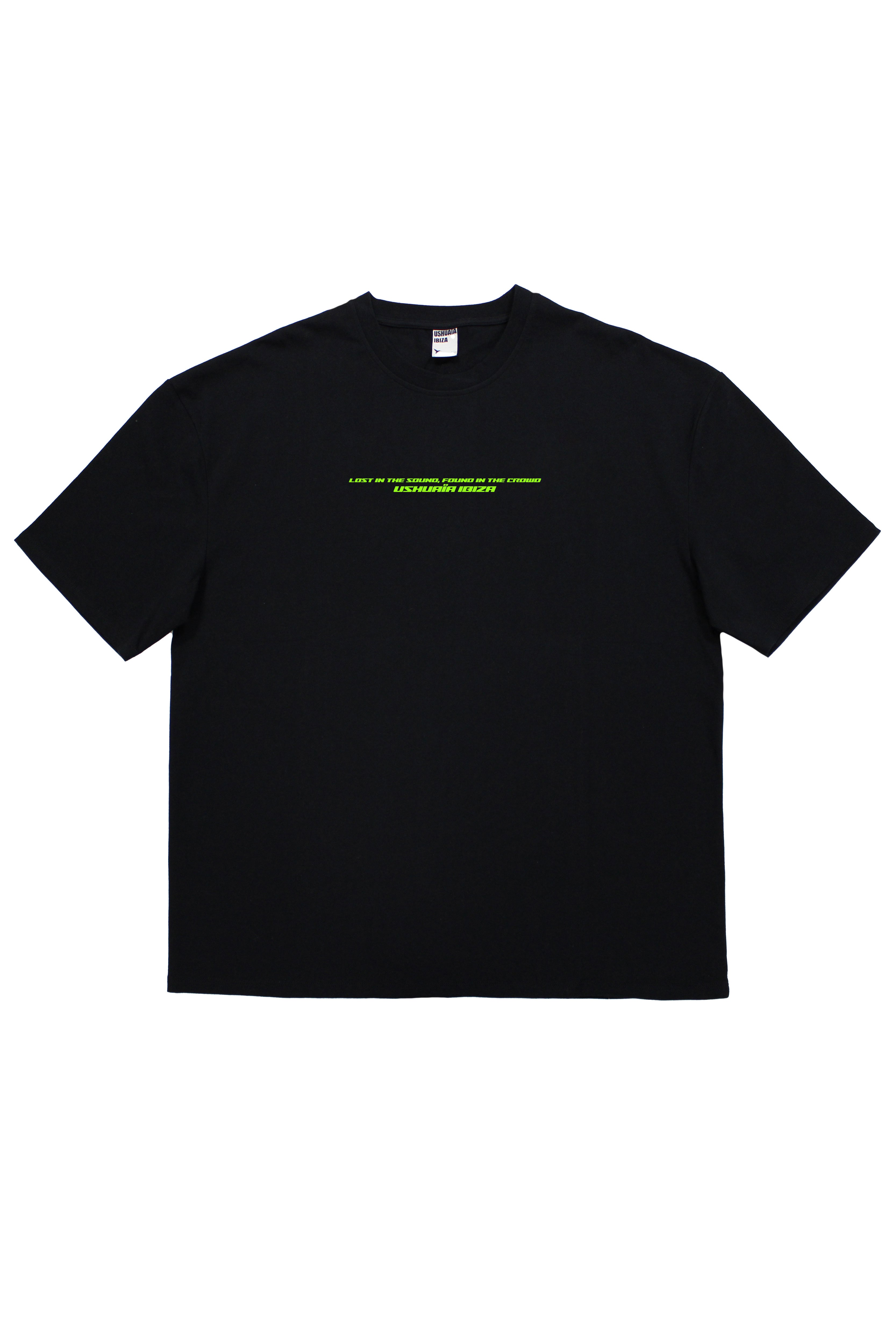 camiseta oversize hombre algodón silicon wash logo ushuaïa