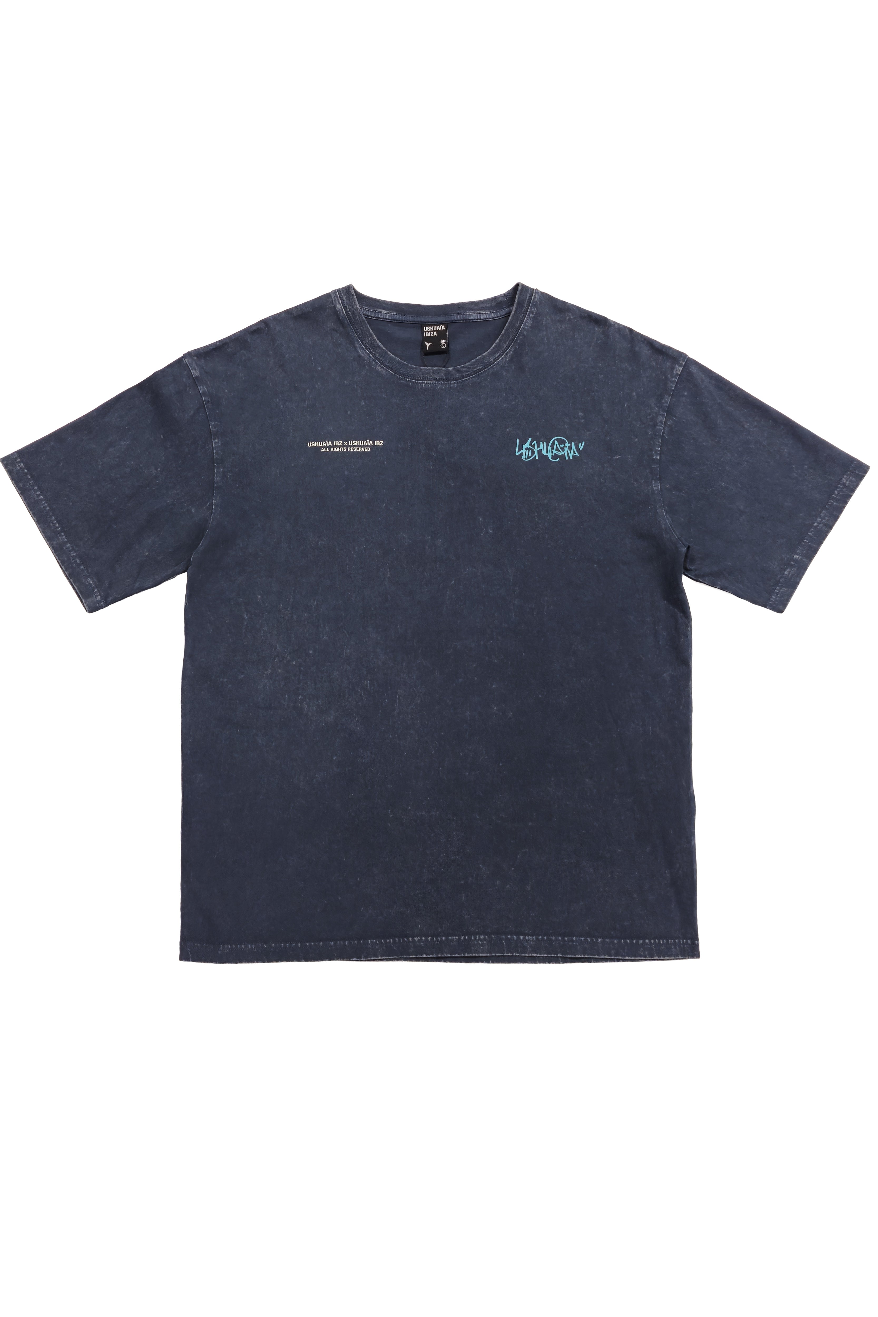 camiseta oversize hombre logo espalda algodón snow finish