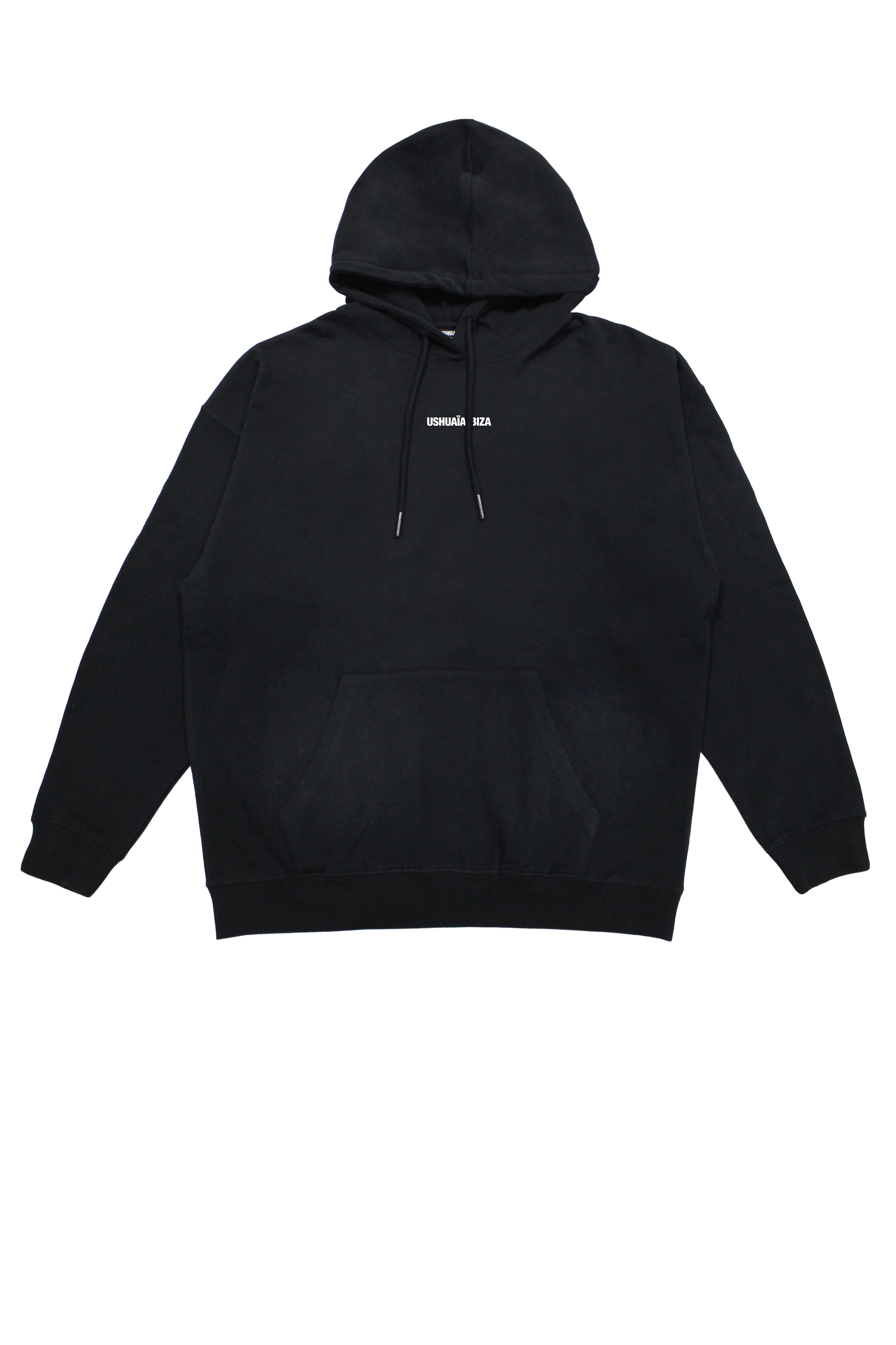 sudadera oversize hombre algodón french terry silicon wash logo ushuaïa delantero y espalda ibiza