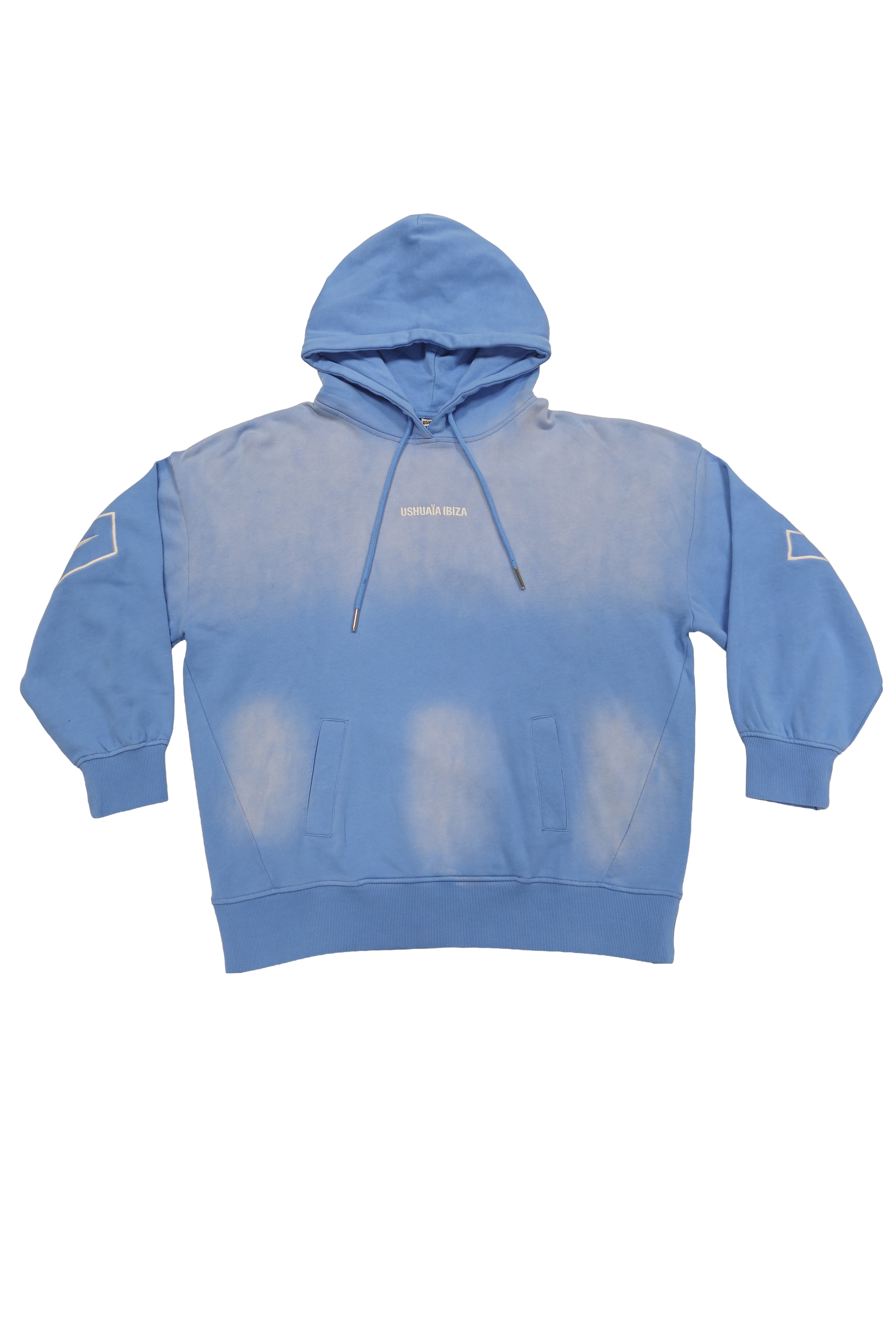 sudadera oversize mujer algodón french terry acid wash spray ushuaïa ibiza