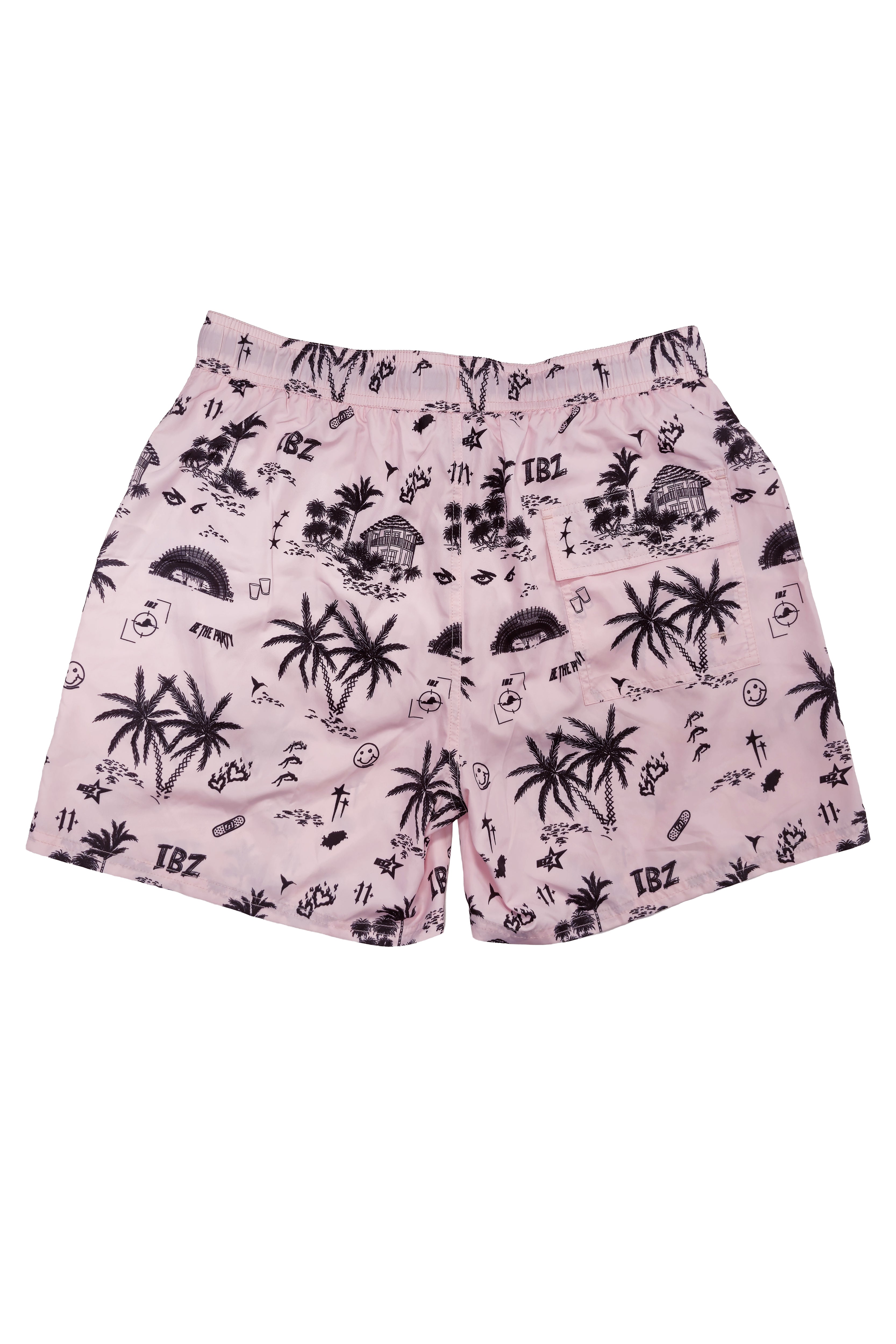 bañador hombre poliéster microfibra estampado logo ushuaïa ibiza