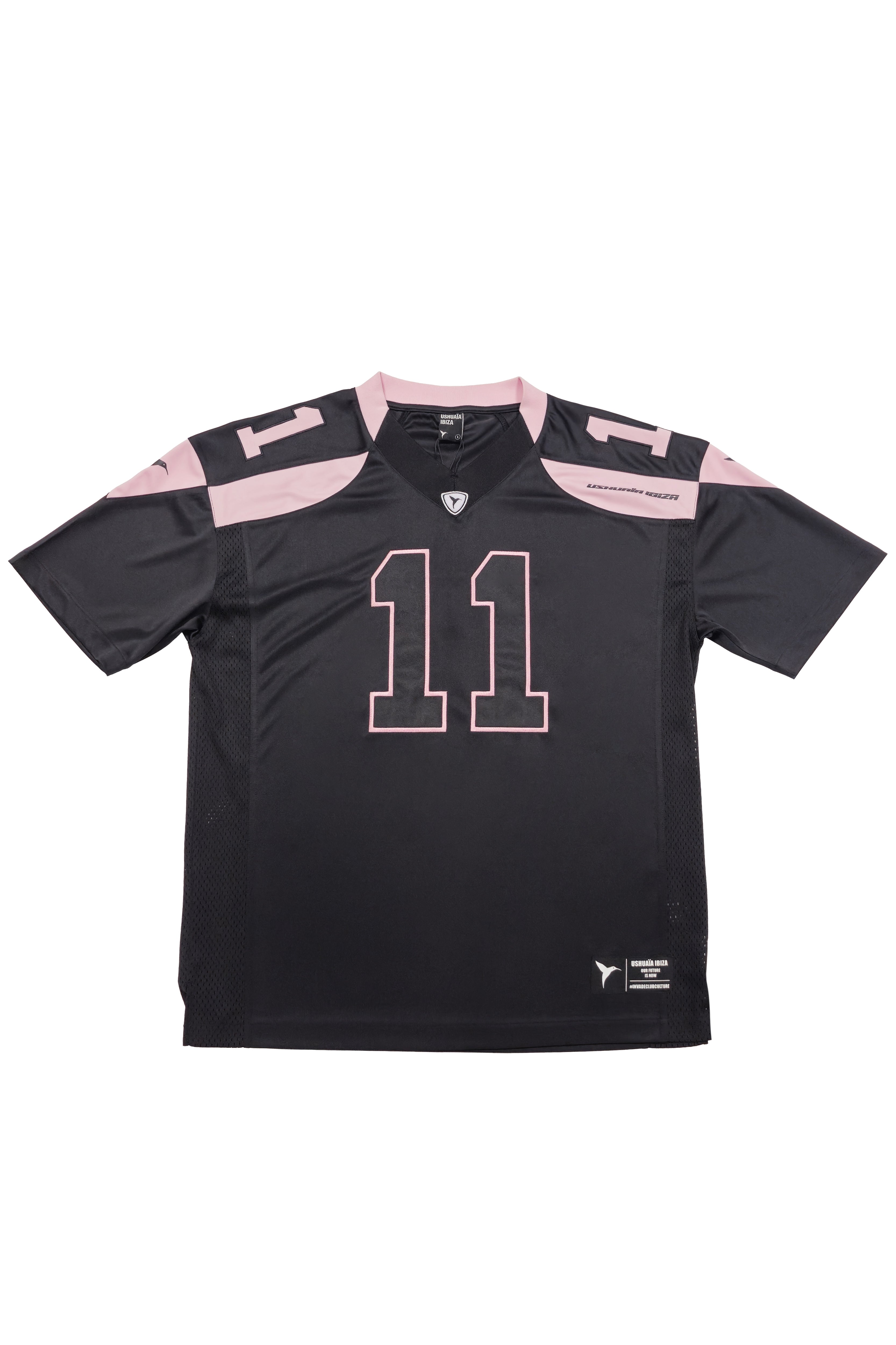 camiseta rugby hombre poliéster logo ushuaïa delantero y espalda ibiza