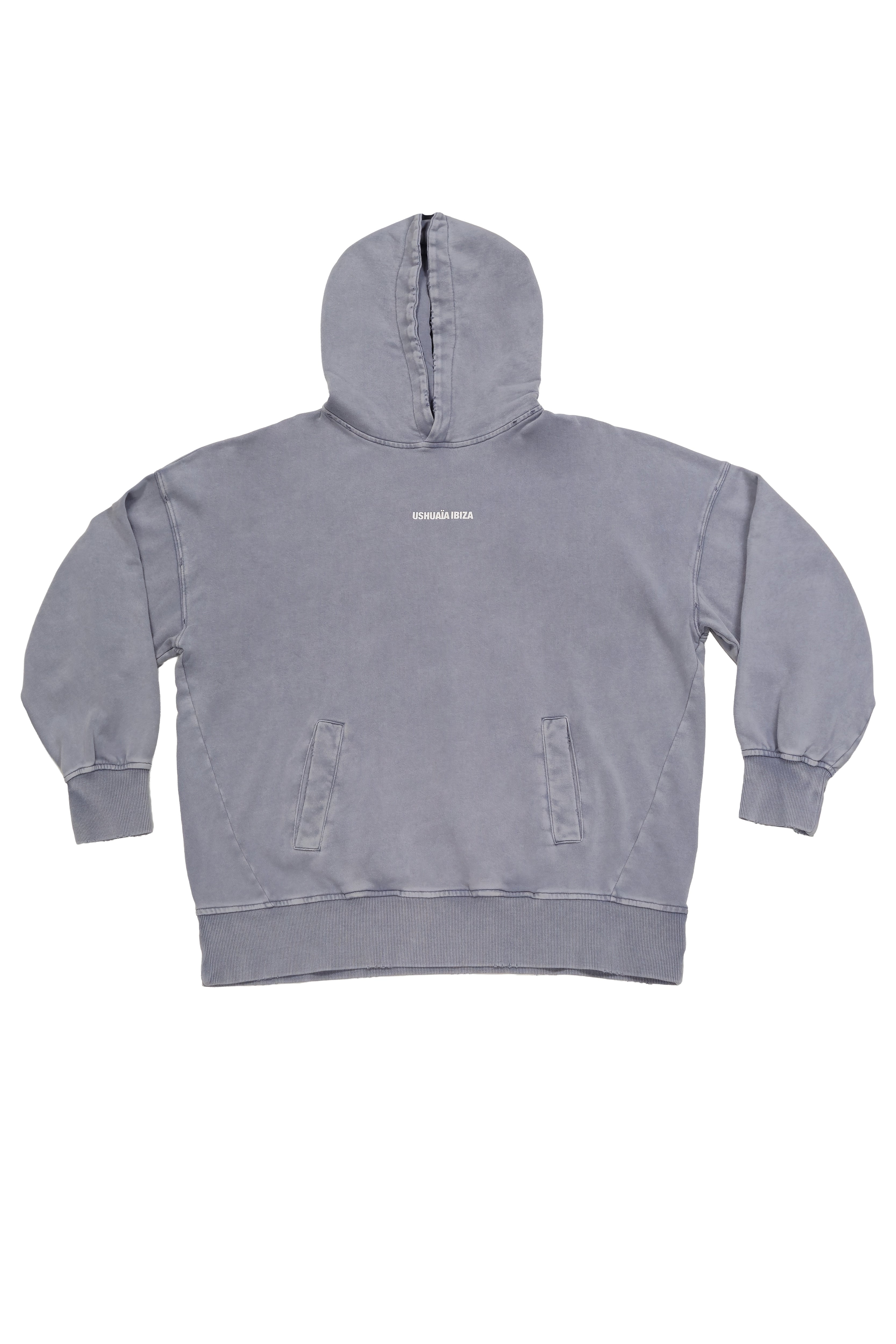 sudadera mujer algodón french terry acid wash detalles scrape ushuaïa ibiza