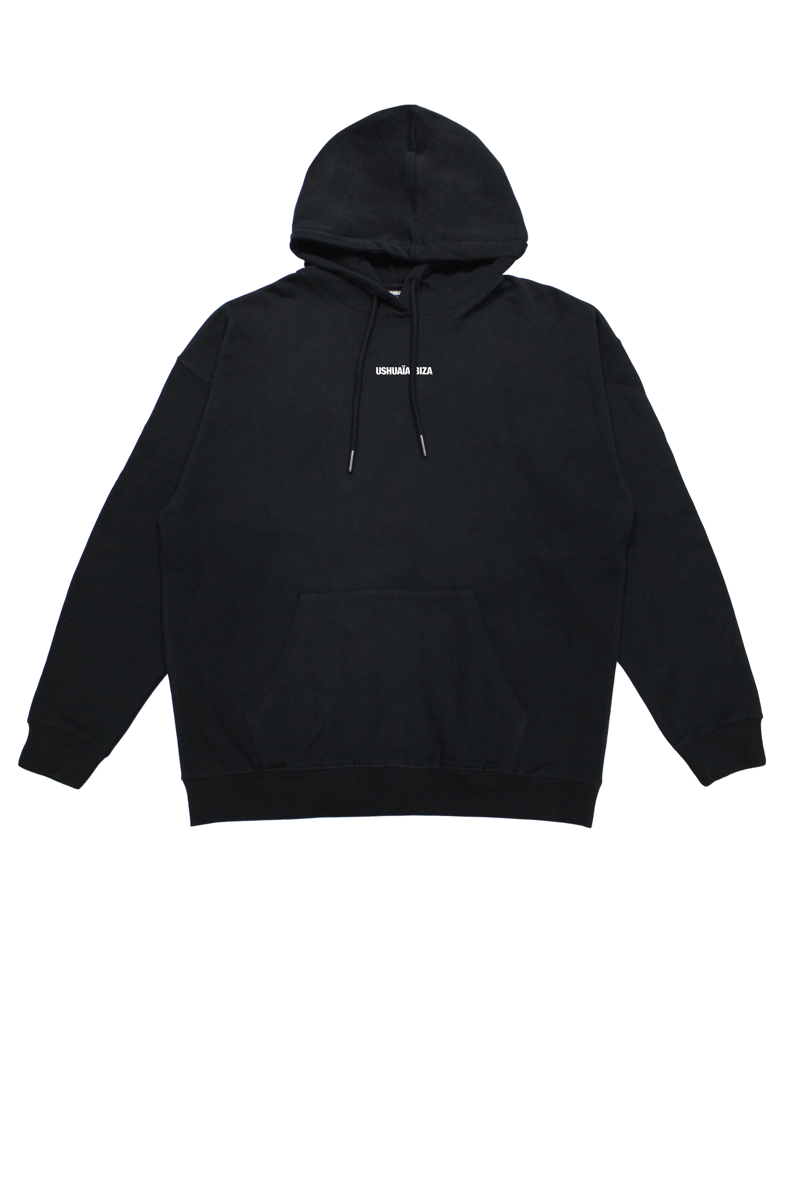 sudadera oversize hombre algodón french terry silicon wash logo ushuaïa delantero y espalda ibiza