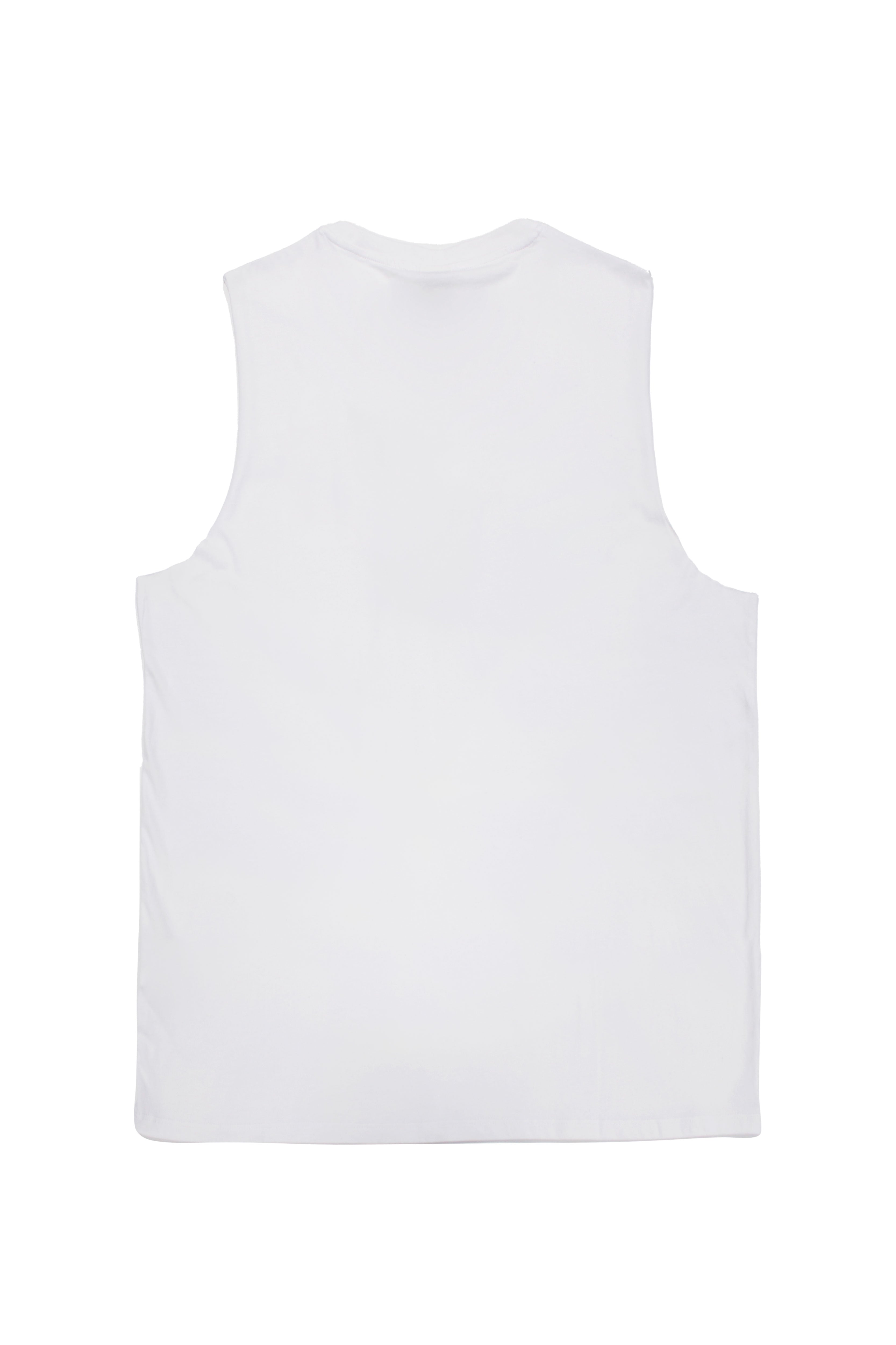 camiseta sin mangas hombre algodón loose fit silicon wash logo ushuaïa frontal