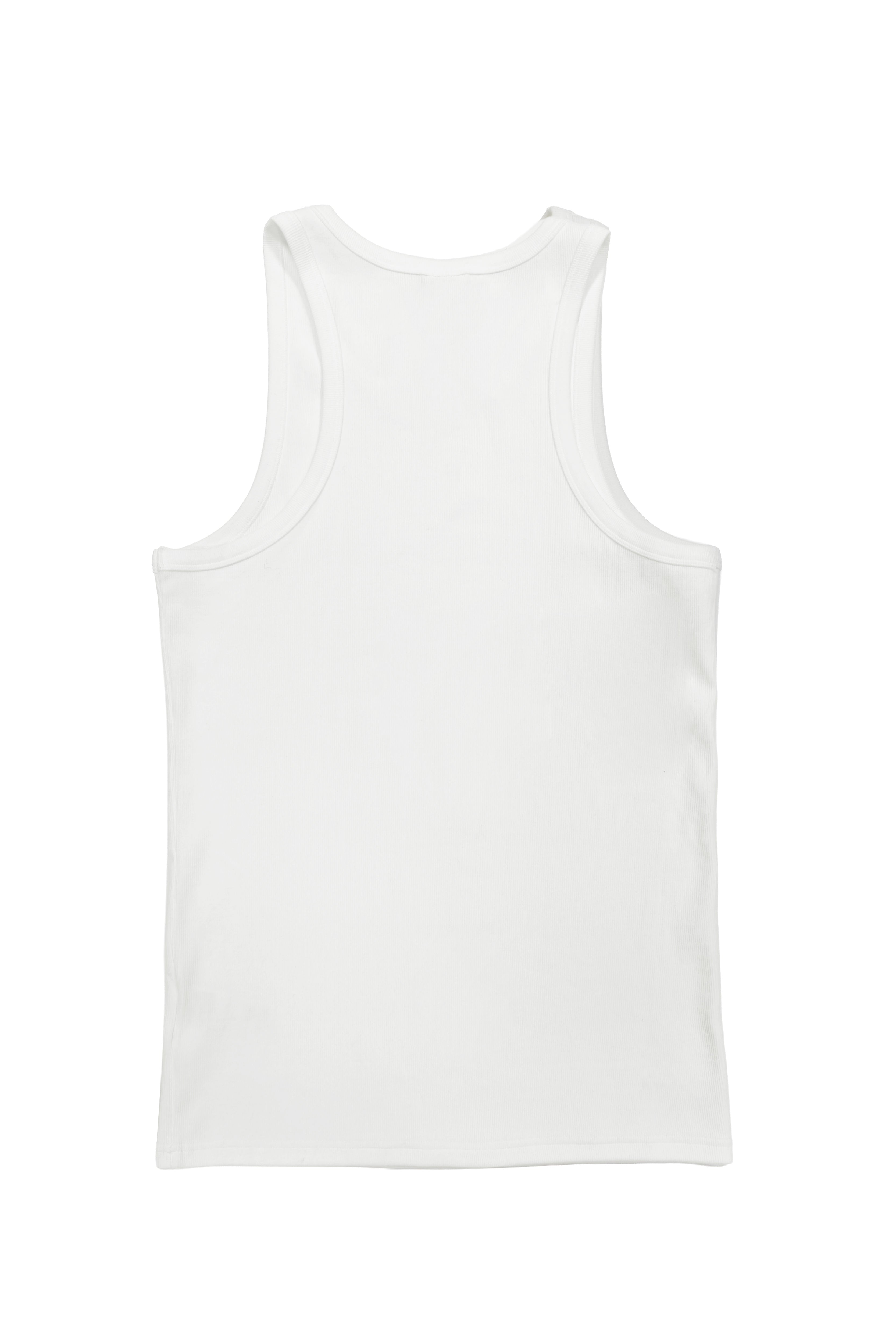 Camiseta sin mangas ajustada Ushuaïa en tejido rib con logo bordado en el frente