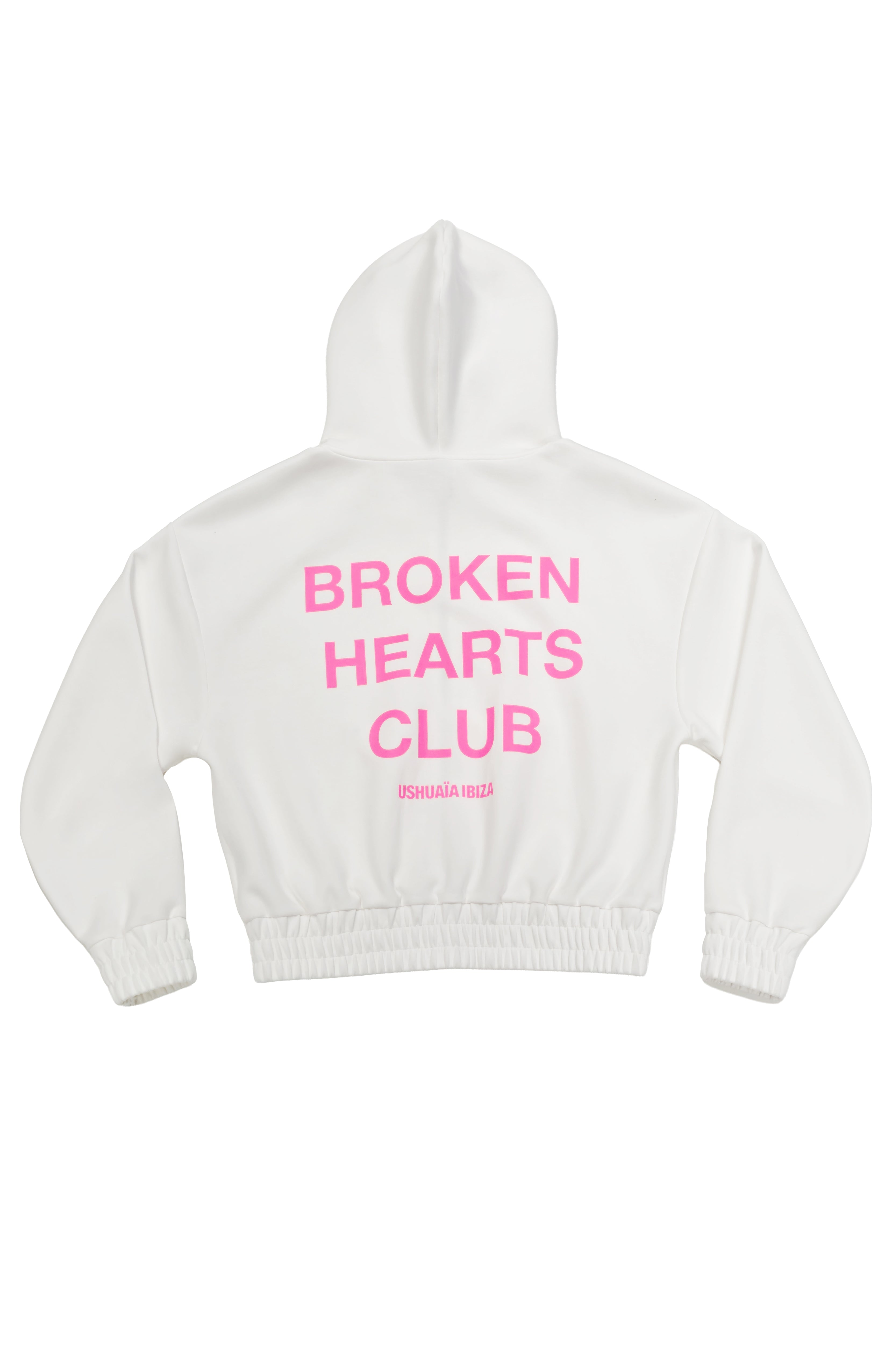 sudadera mujer blanca capucha cremallera ushuaia