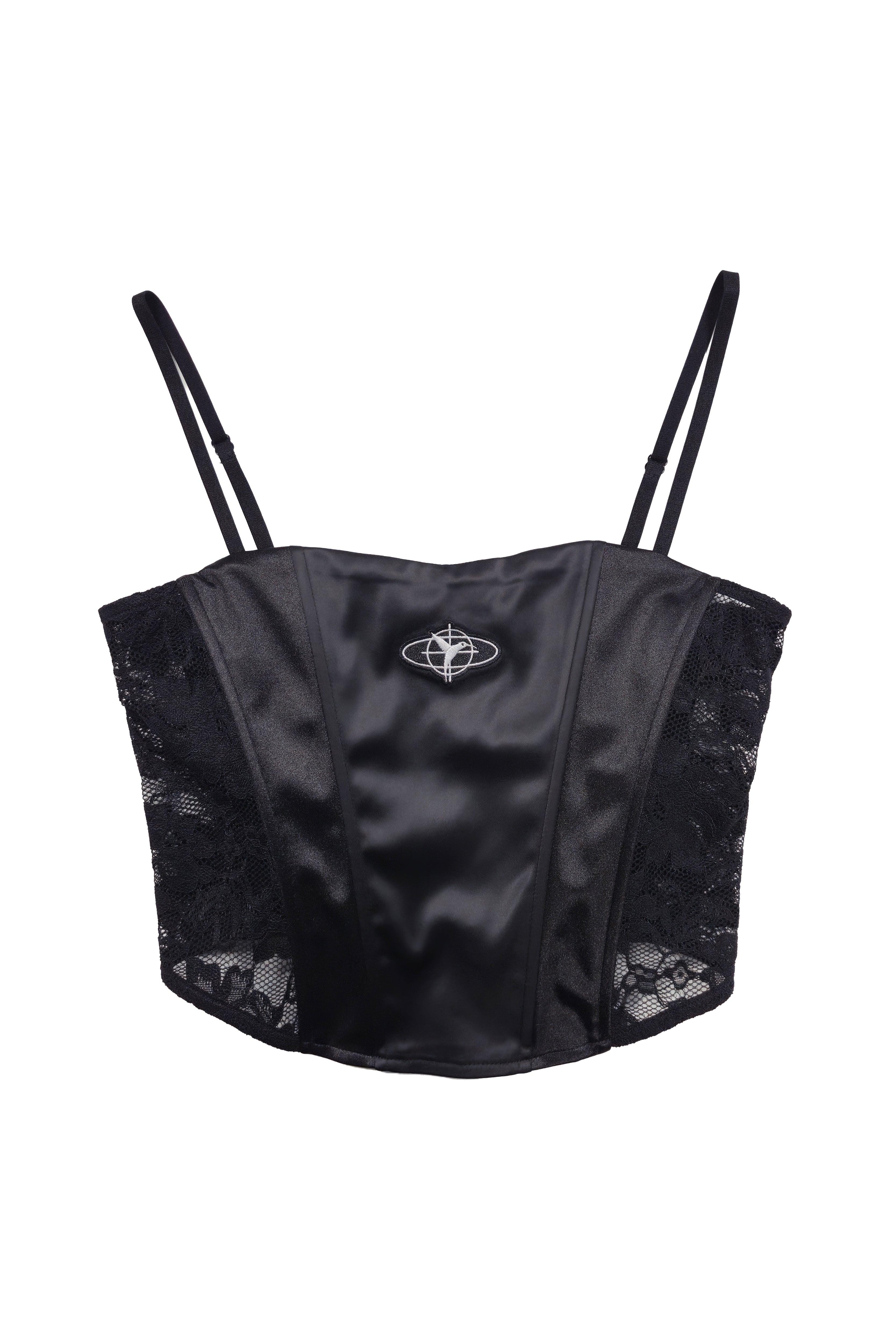 top tirantes mujer negro estructura