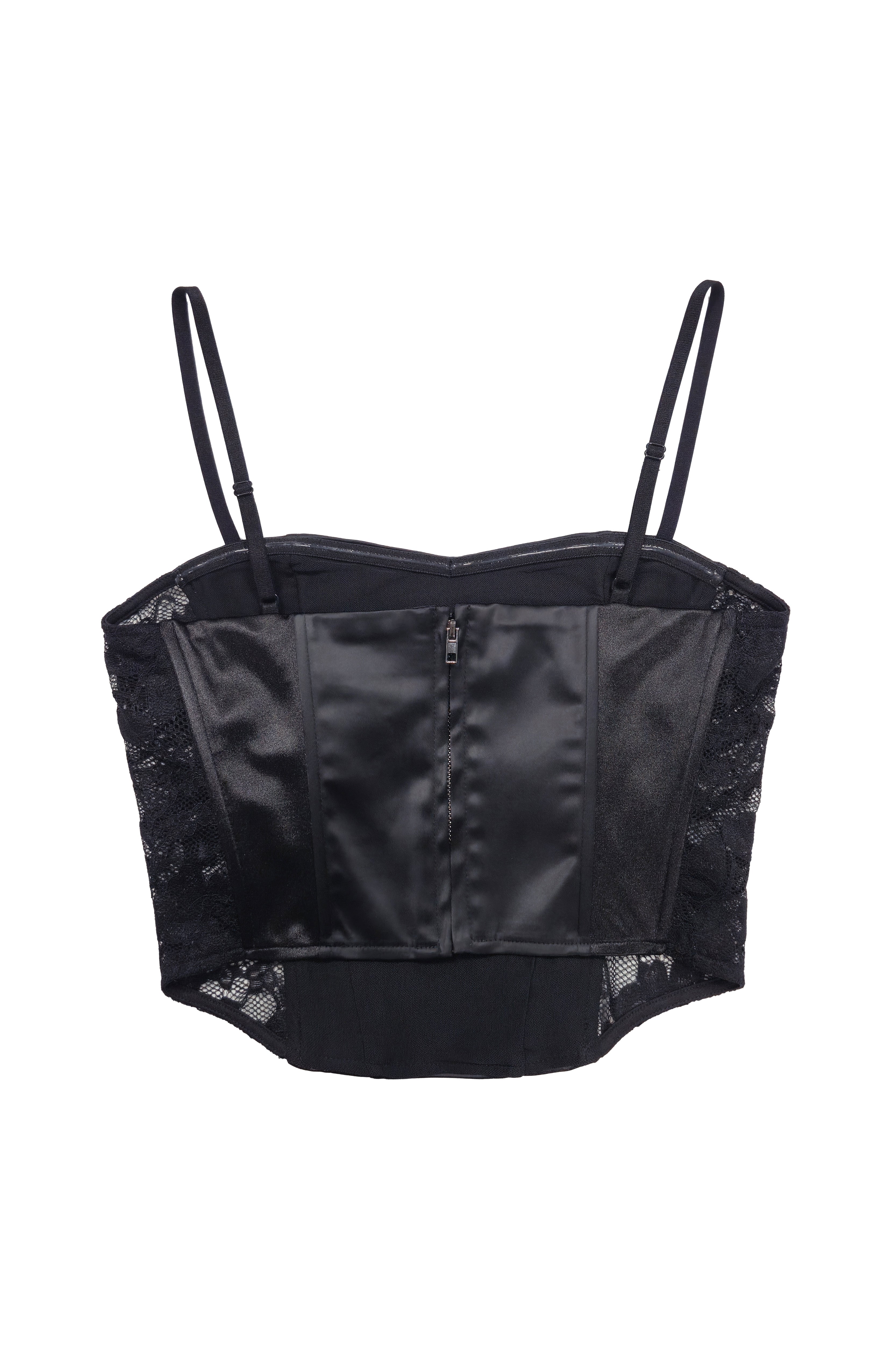 top tirantes mujer negro estructura