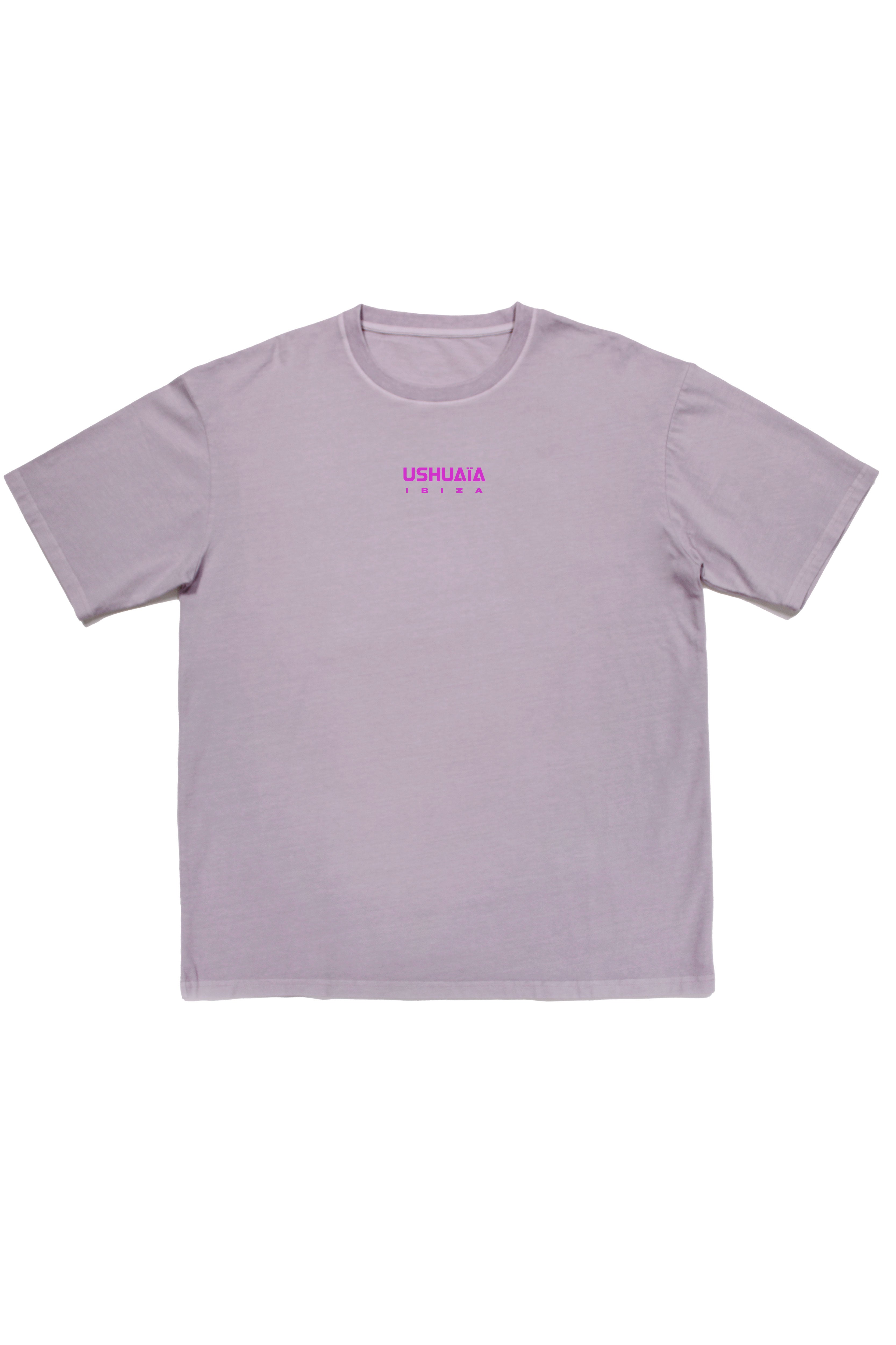 camiseta oversize hombre algodón elastano acid wash logo ushuaïa