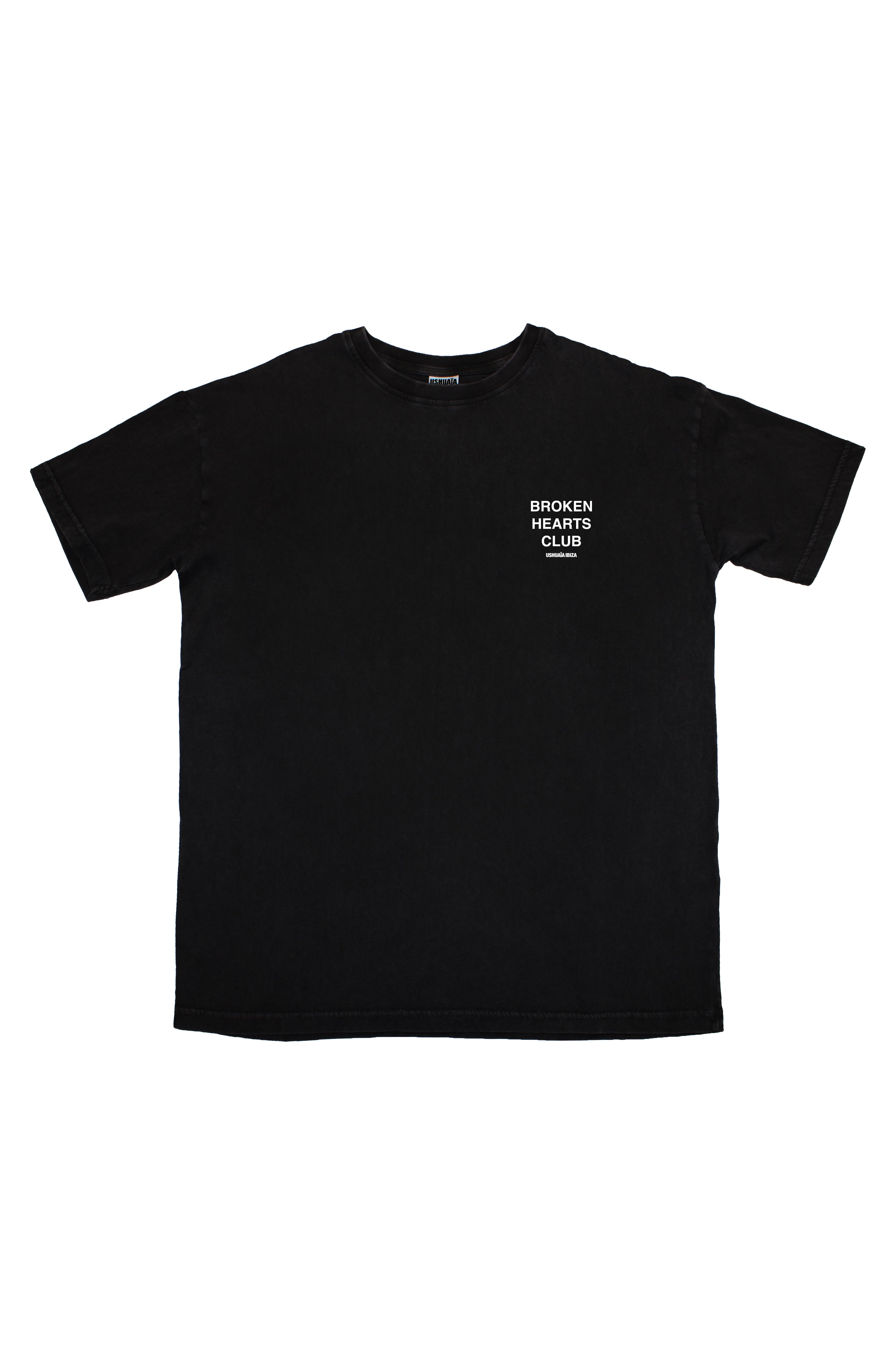 camiseta regular mujer algodón modal soft wash logo ushuaïa delantero y espalda ibiza