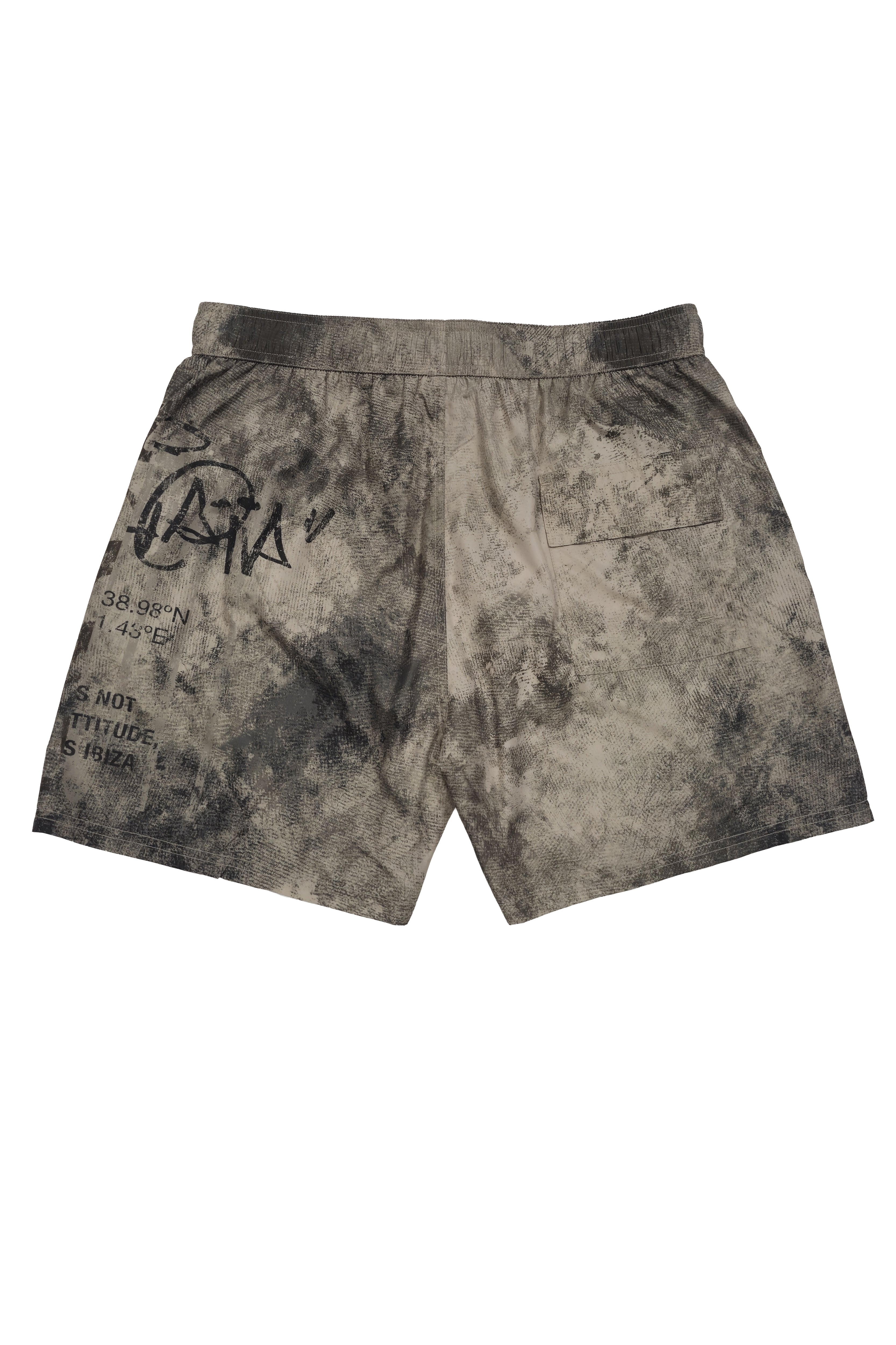 bañador hombre poliéster microfibra estampado logo ushuaïa ibiza