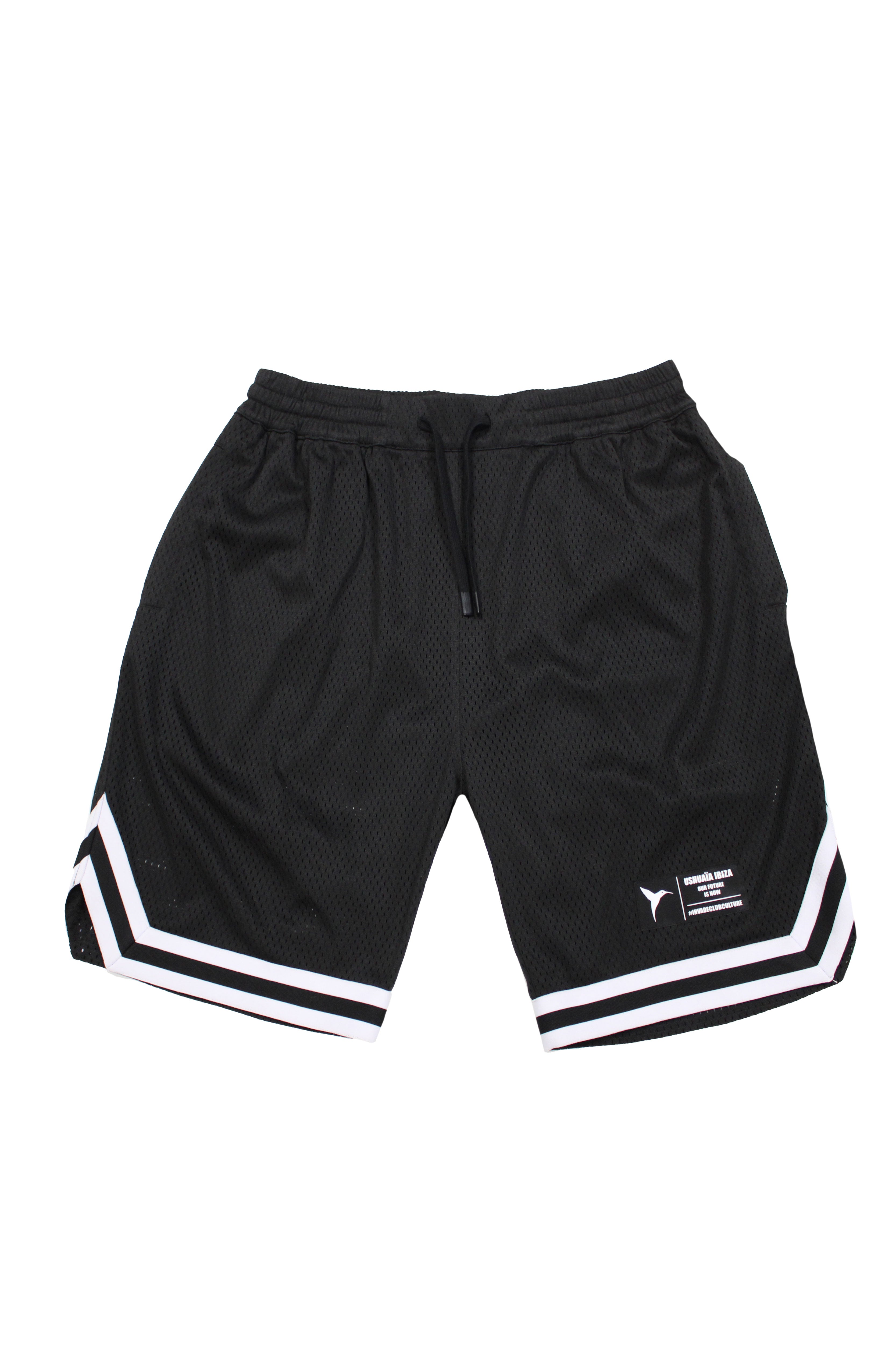 short basketball hombre poliéster mesh negro ushuaïa