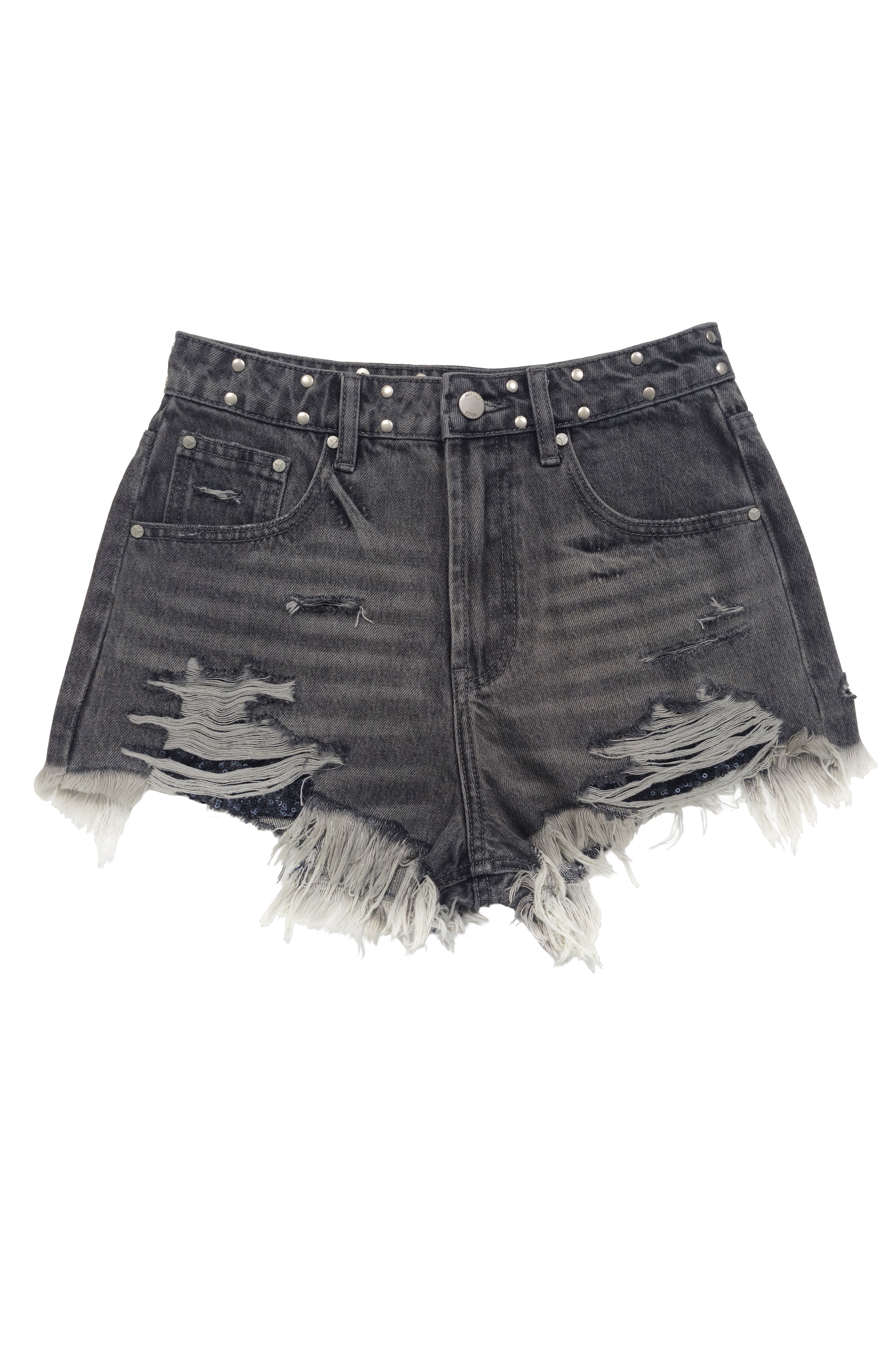 short denim mujer gris oscuro ushuaia