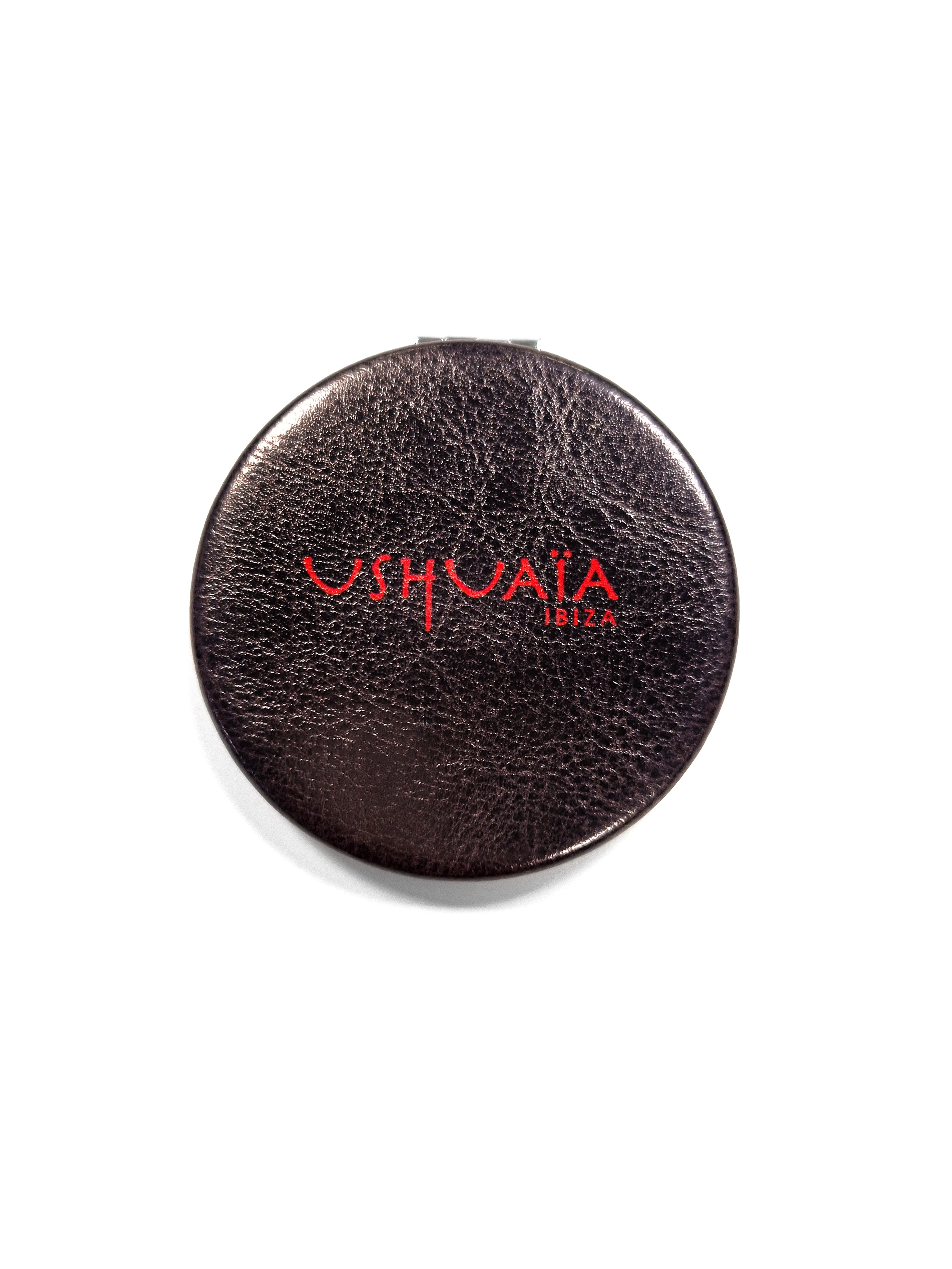 Mirror with Ushuaïa Ibiza logo in red