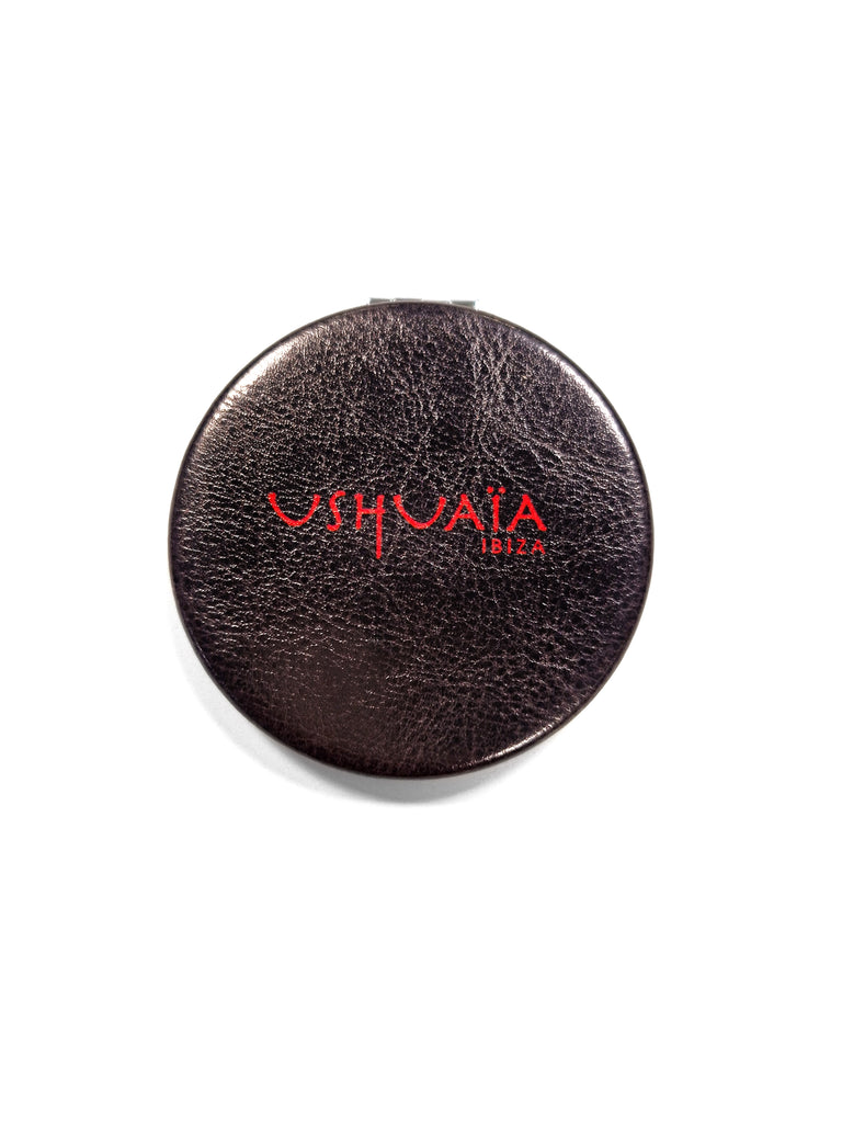 Mirror with Ushuaïa Ibiza logo in red